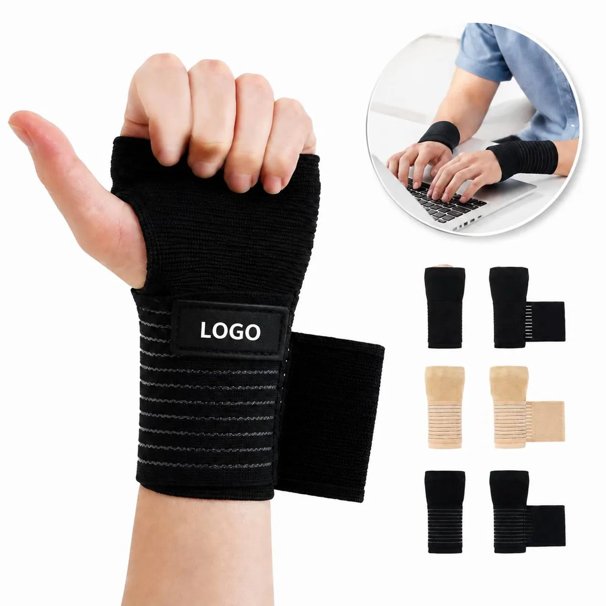 Sport Wrist Support Compression Wrap for Arthritis & Carpal