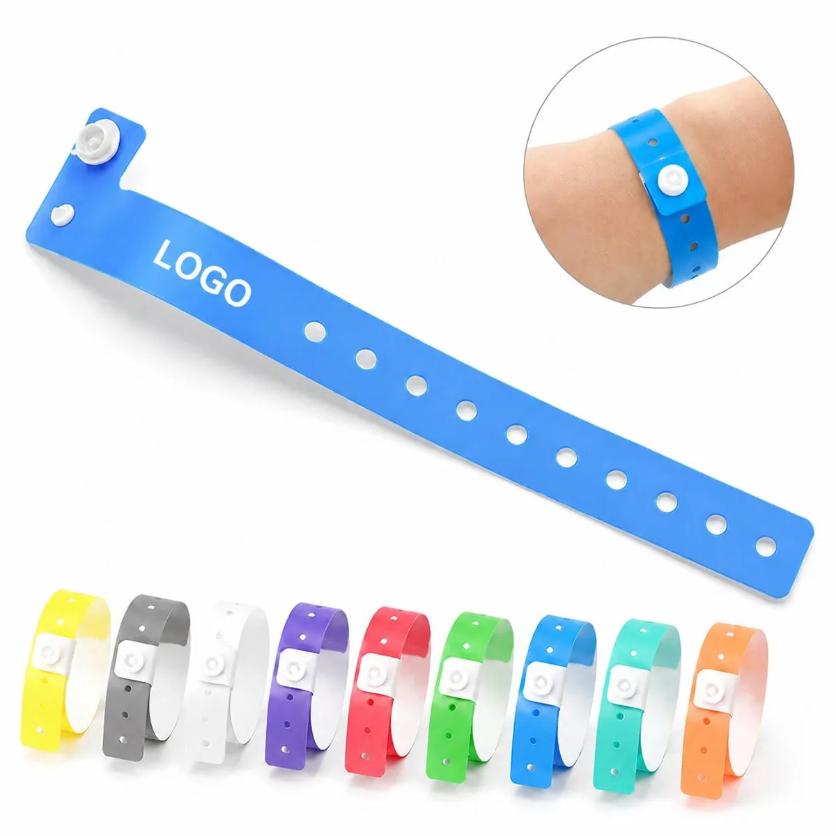 Reusable Waterproof PVC Event Wristband for Crowd Control