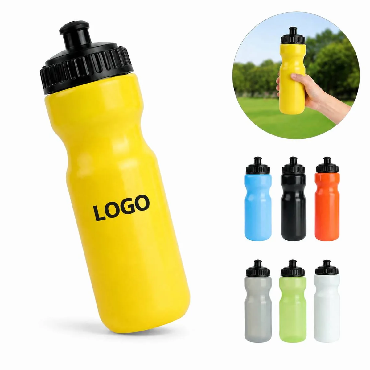 BPA Free Squeeze Water Bottle 16oz Leakproof Sports