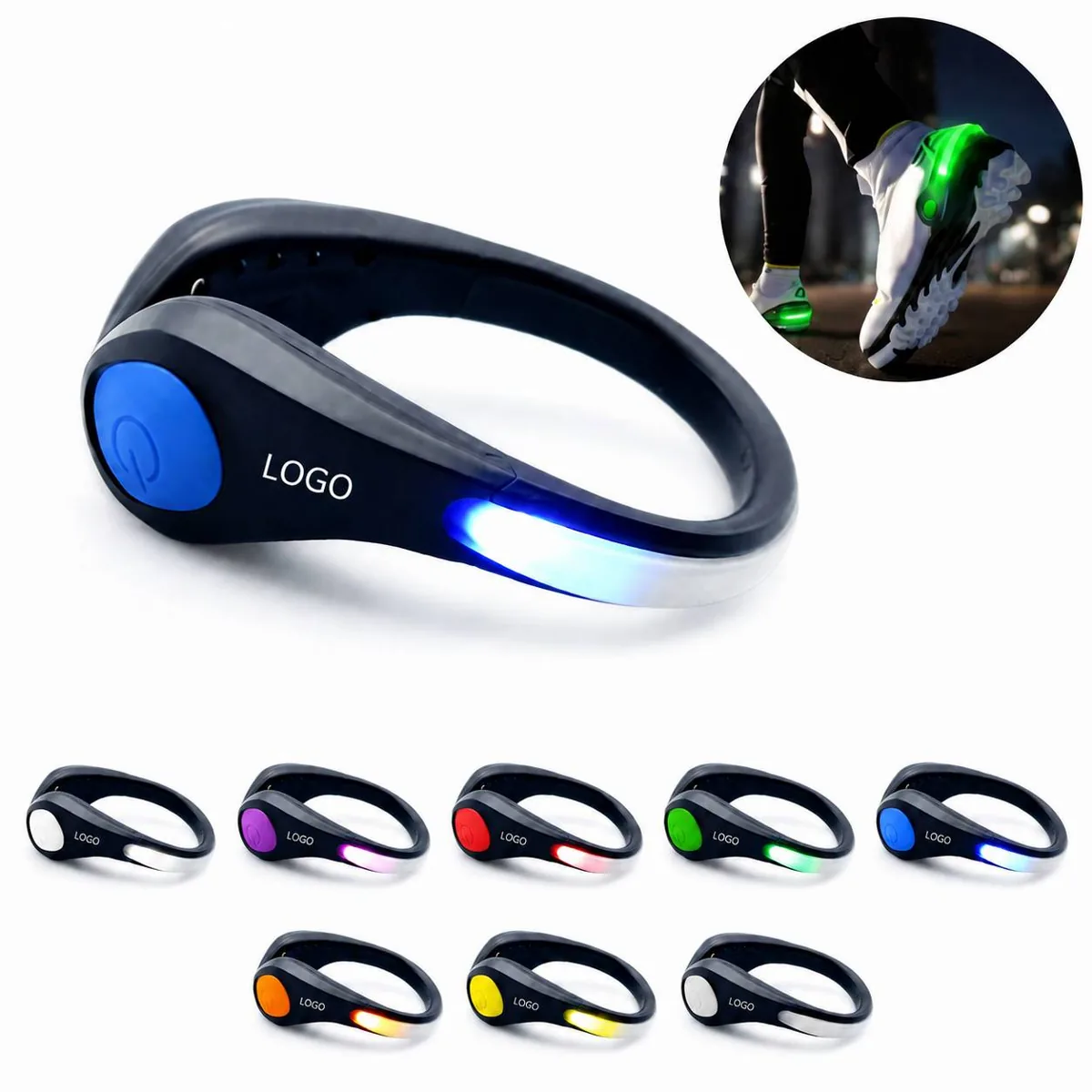 LED Shoe Clip Lights for Night Running with Wide-Angle