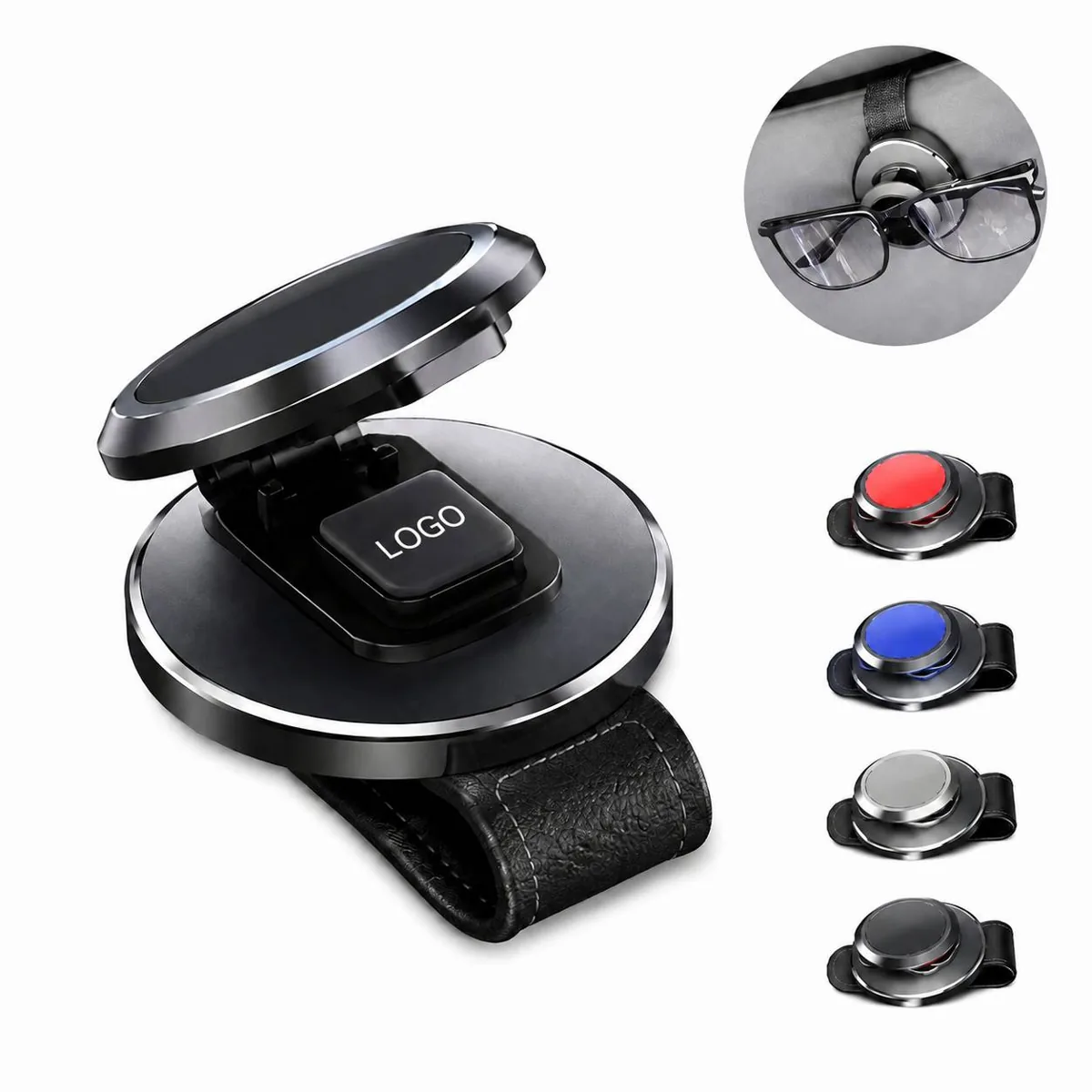 Car Visor Sunglasses Storage Clip with Metal Clasp