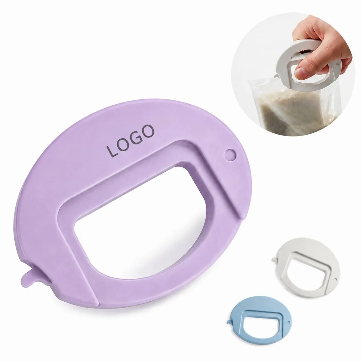 Magnetic Bag Sealer Clips, Round Plastic with Carabiner