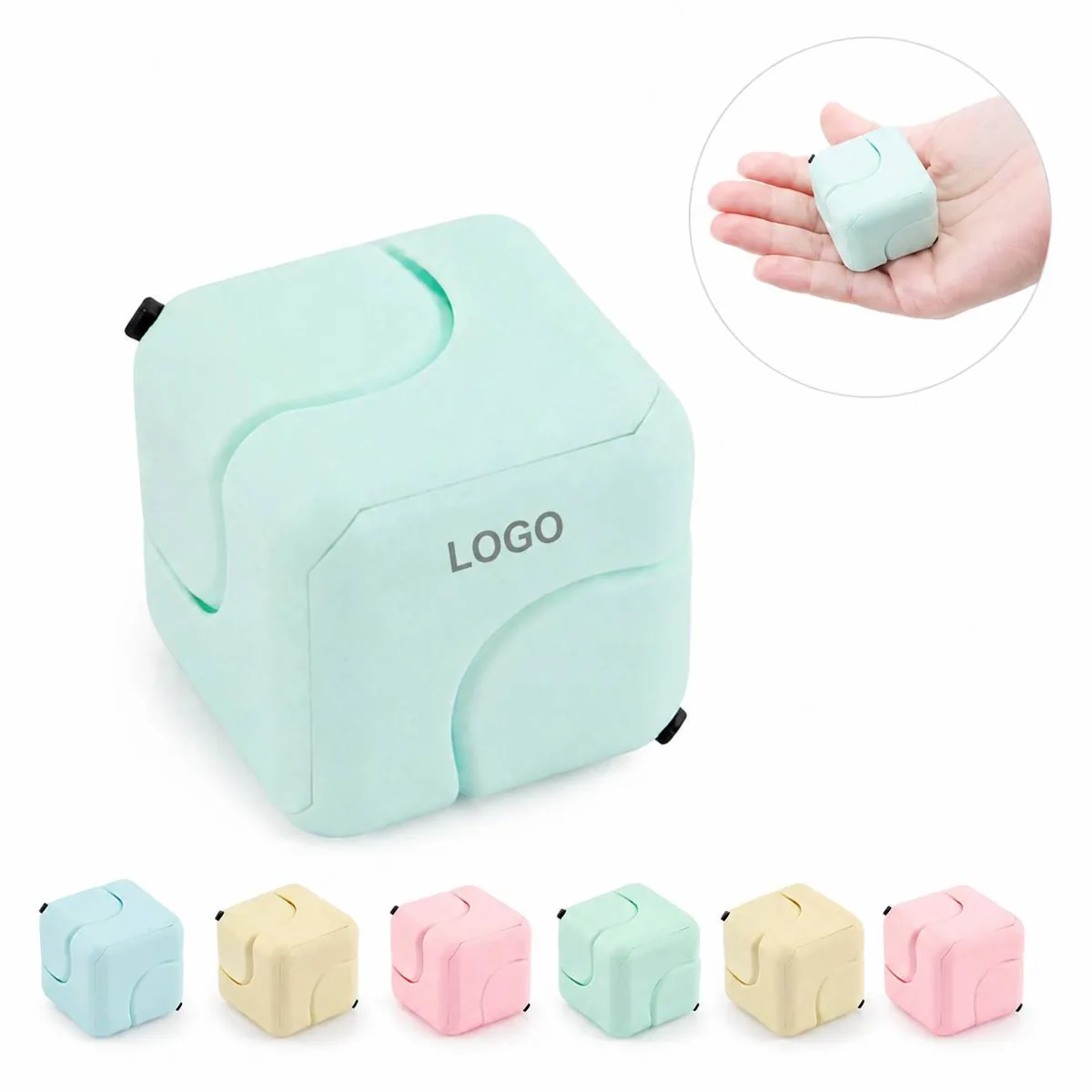 Fidget Cube Anxiety Relief Toy with Spinner for Focus