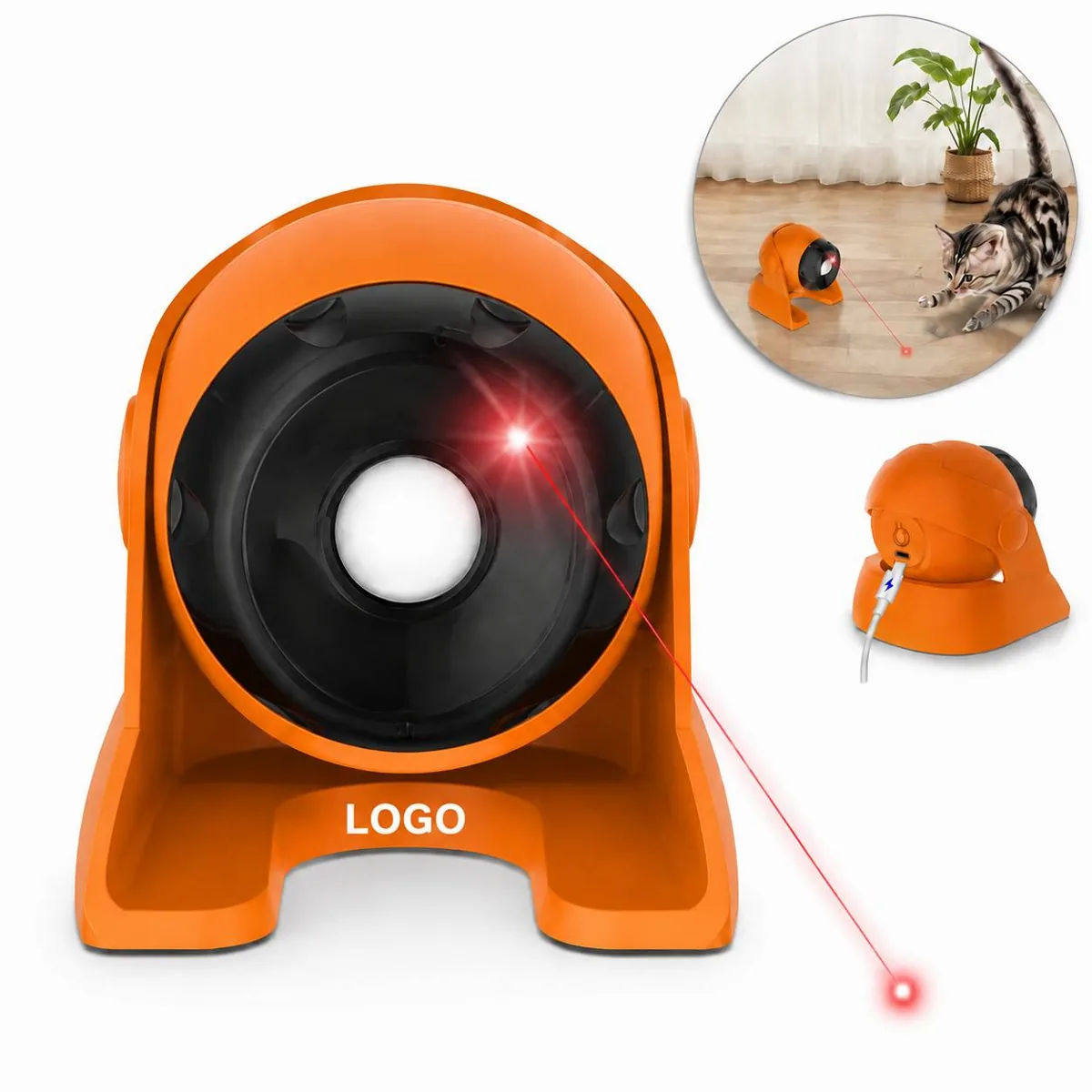 Motion Activated Cat Laser Toy with Interactive Modes