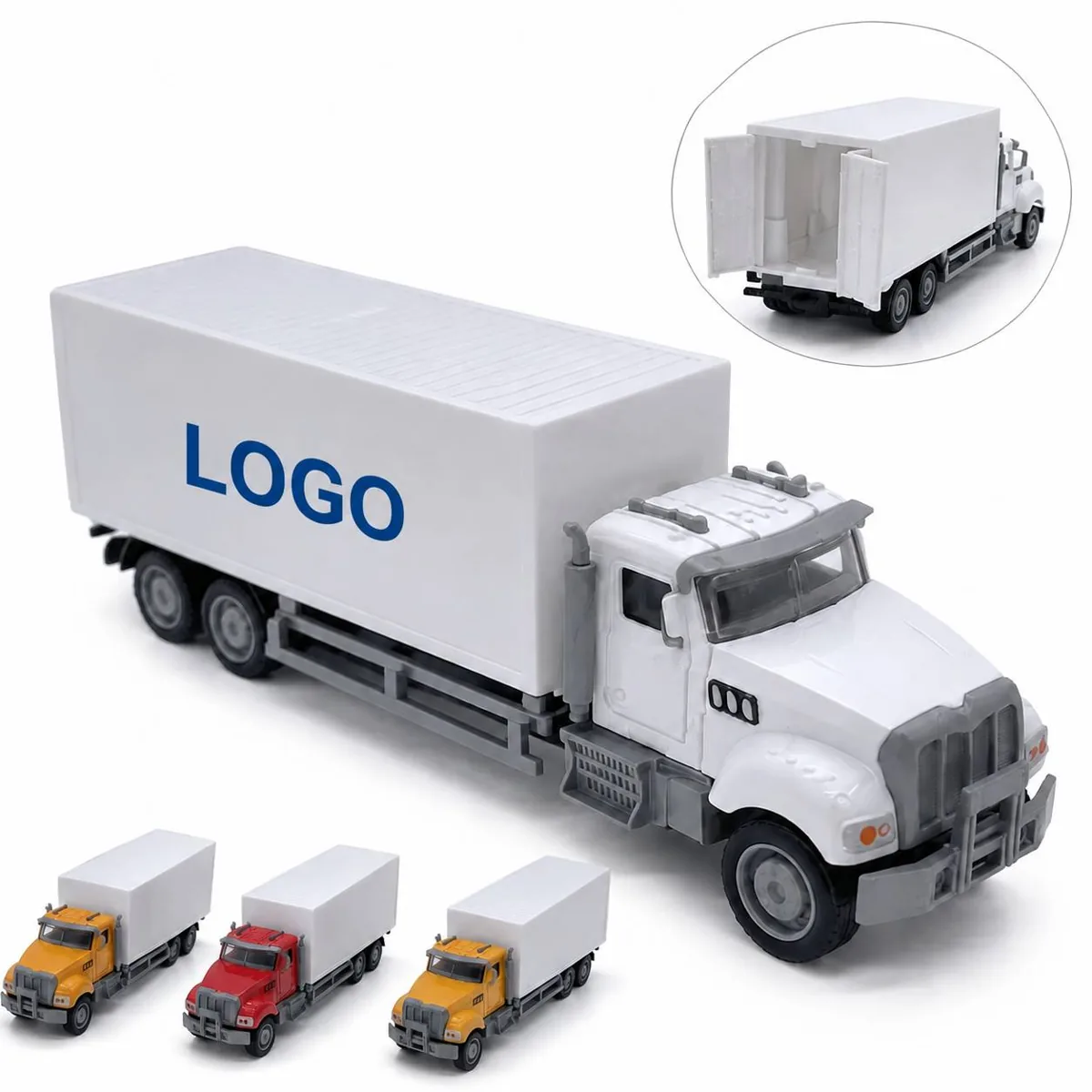 Customizable Plastic Toy Truck with Opening Doors
