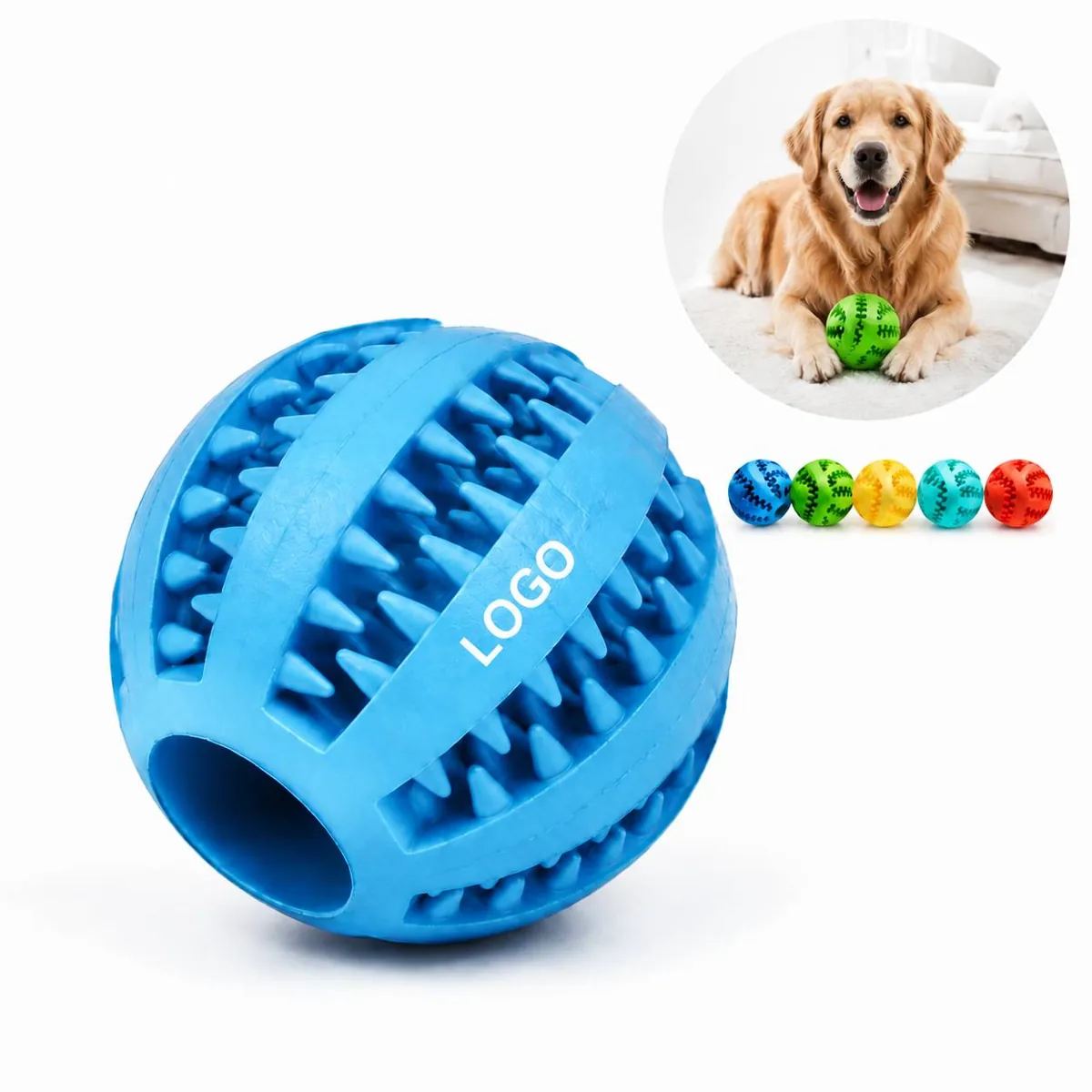 Extra Tough Rubber Tooth Dog Toy for Clean Teeth & Plaque