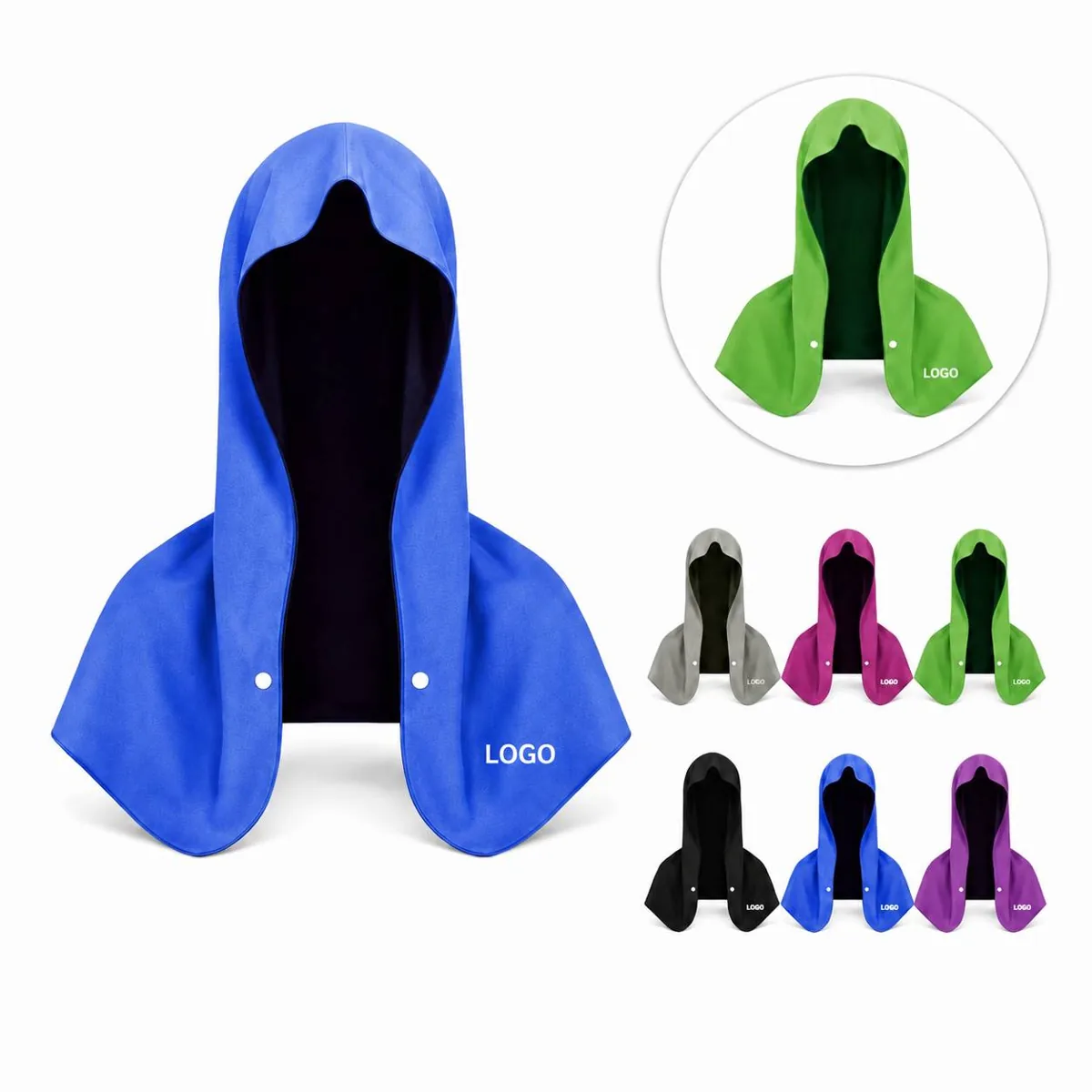 Sports UV Cooling Hooded Towel Quick Dry Sun Block