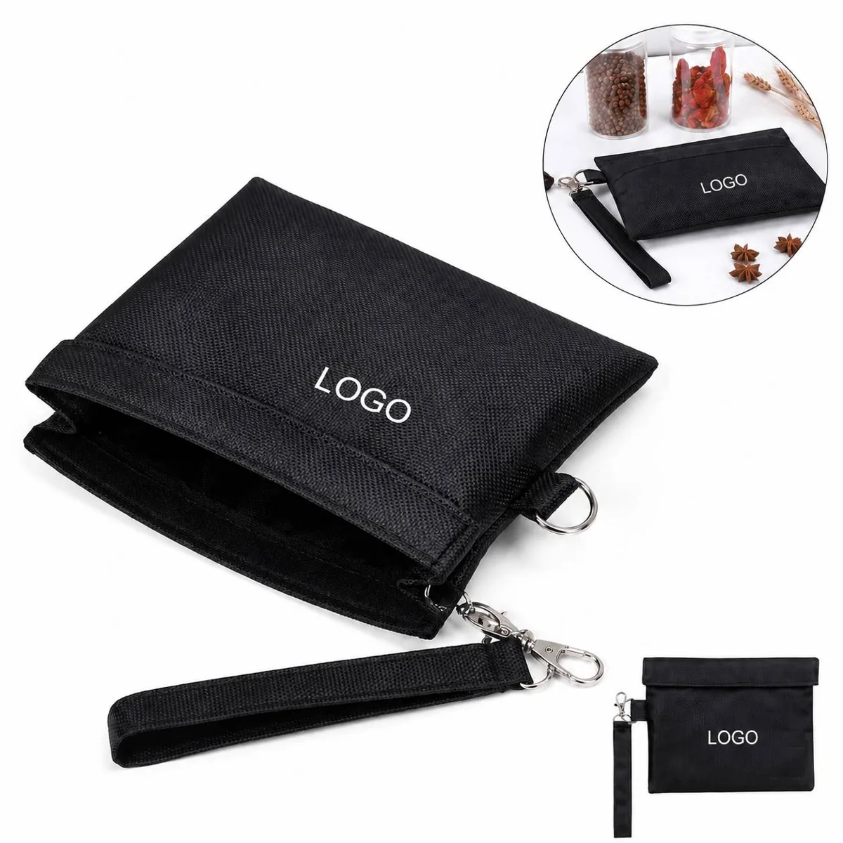 Odorless Activated Carbon Storage Pouch, Discreet Smell