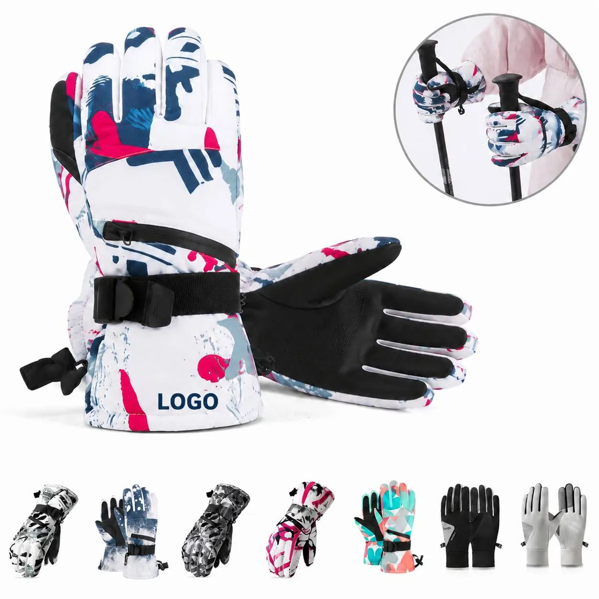 Thermal Lined Touchscreen Winter Gloves for Outdoor Sports