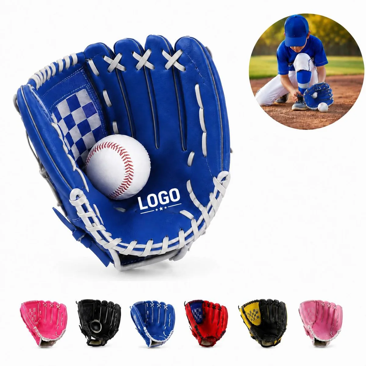 Premium PU Leather Baseball Glove for Men