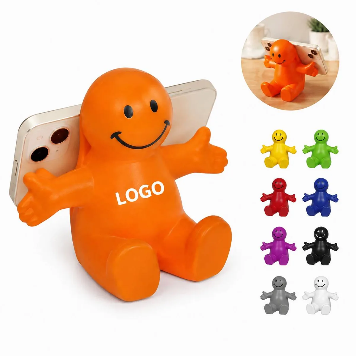 Squeeze Toy Phone Holder Stress Reducer, Non-Slip Foam Stand