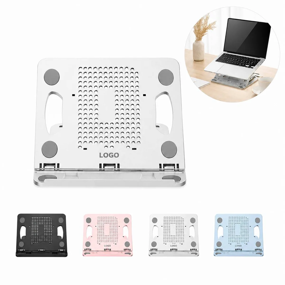 Ergonomic Laptop Riser Stand, 8 Height Settings