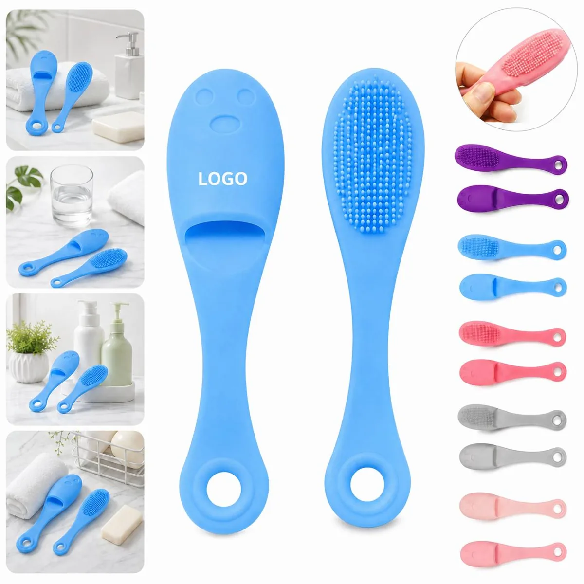 Soft Silicone Finger Brush Multi-Purpose Face Oral Pet