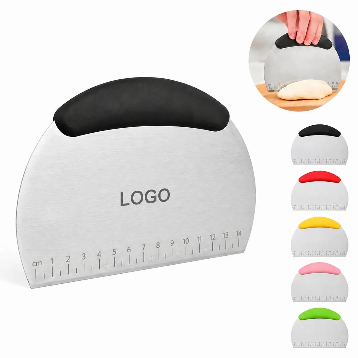 Stainless Steel Pastry Cutter Scraper with Measuring Scale