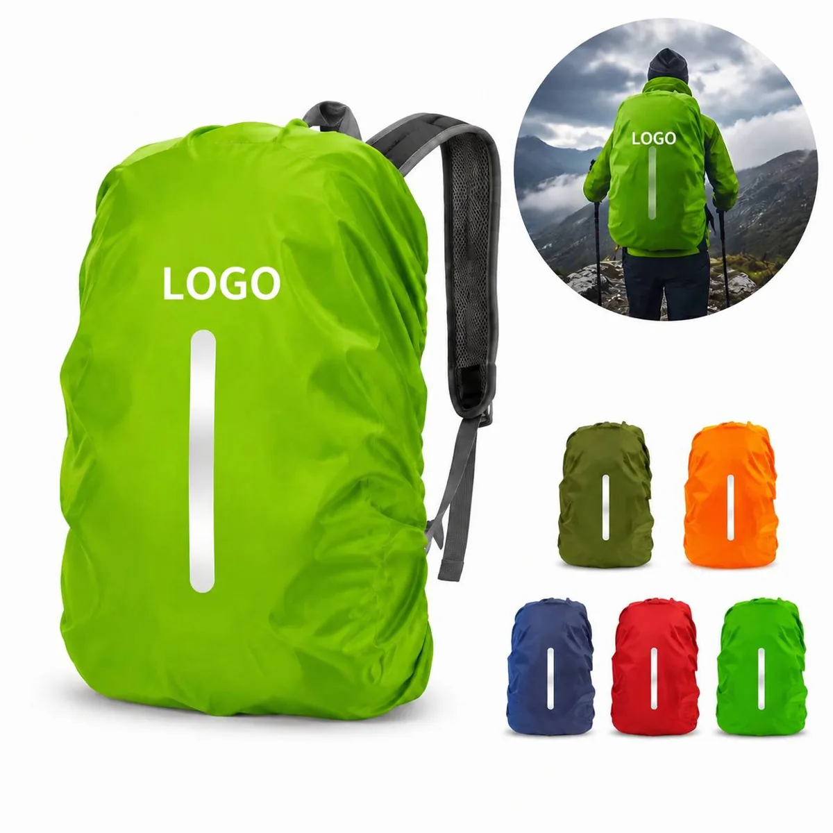 Outdoor Waterproof Backpack Rain Cover High Visibility