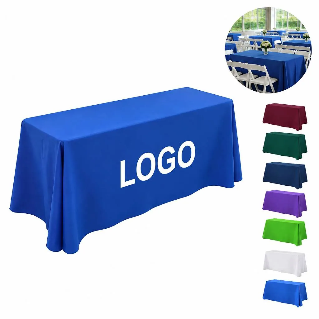48x48 Square Polyester Tablecloth Heavy Duty Wrinkle