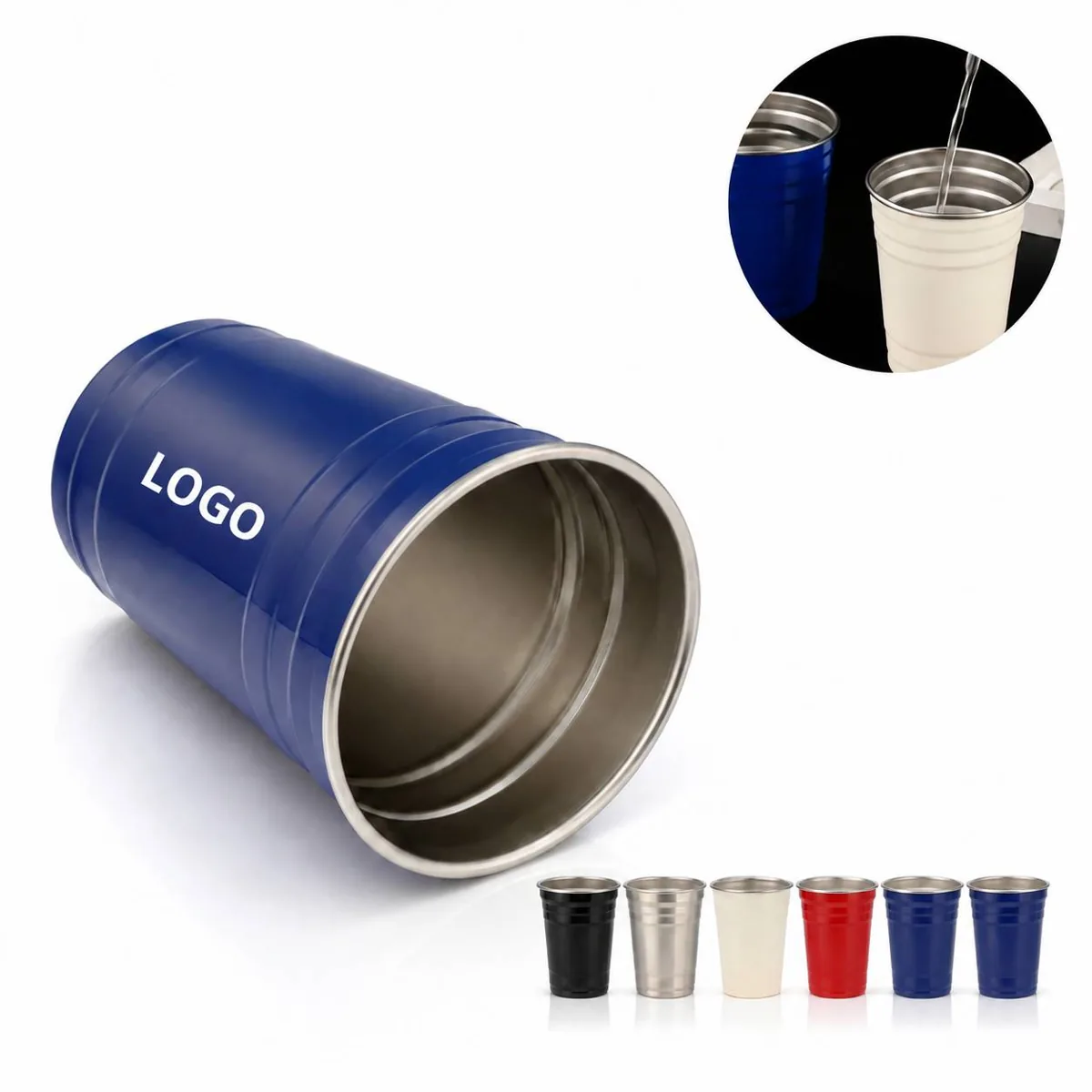 304 Stainless Steel Stackable Tumbler Cup, Dishwasher Safe
