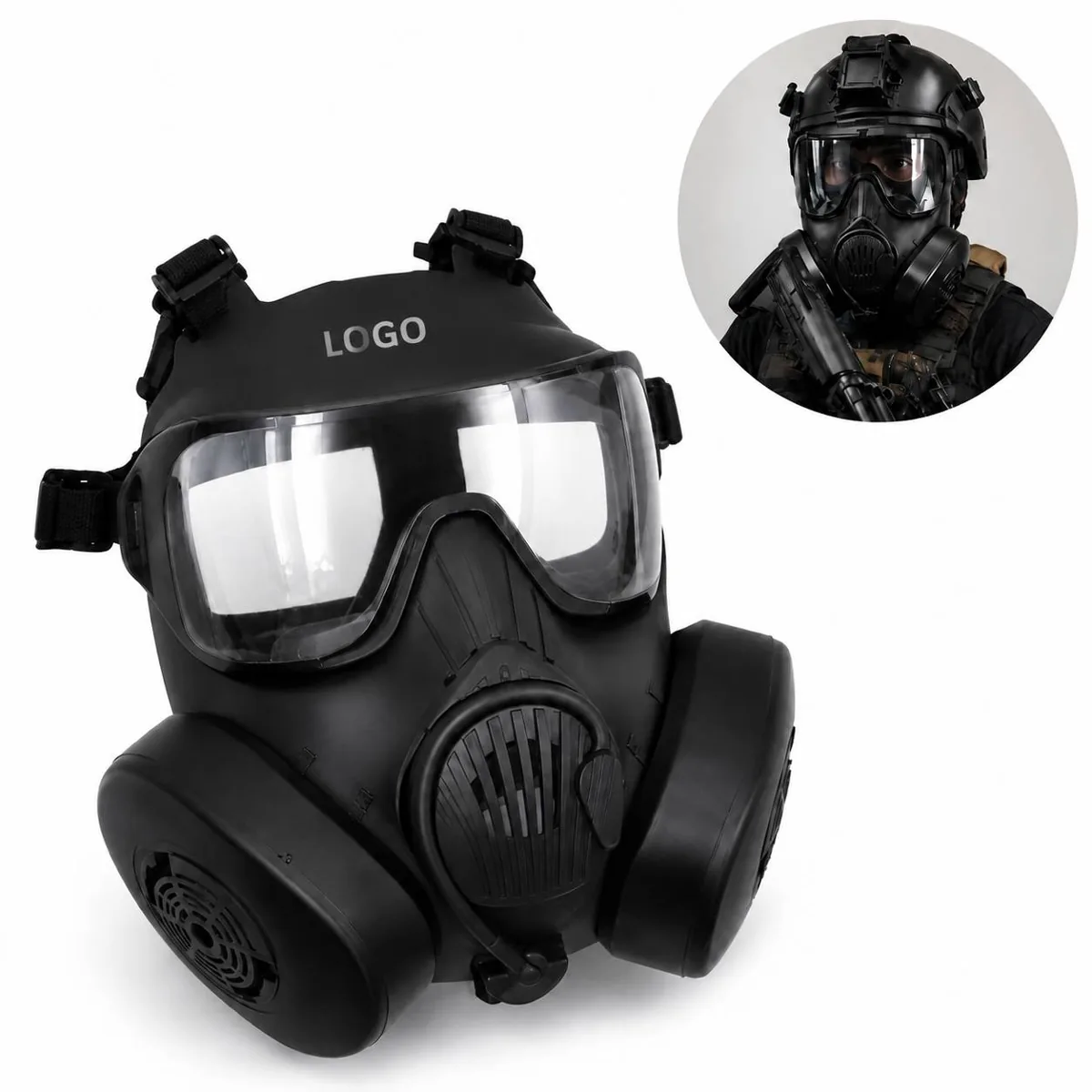Tactical Impact Face Mask with Ventilation for Cosplay