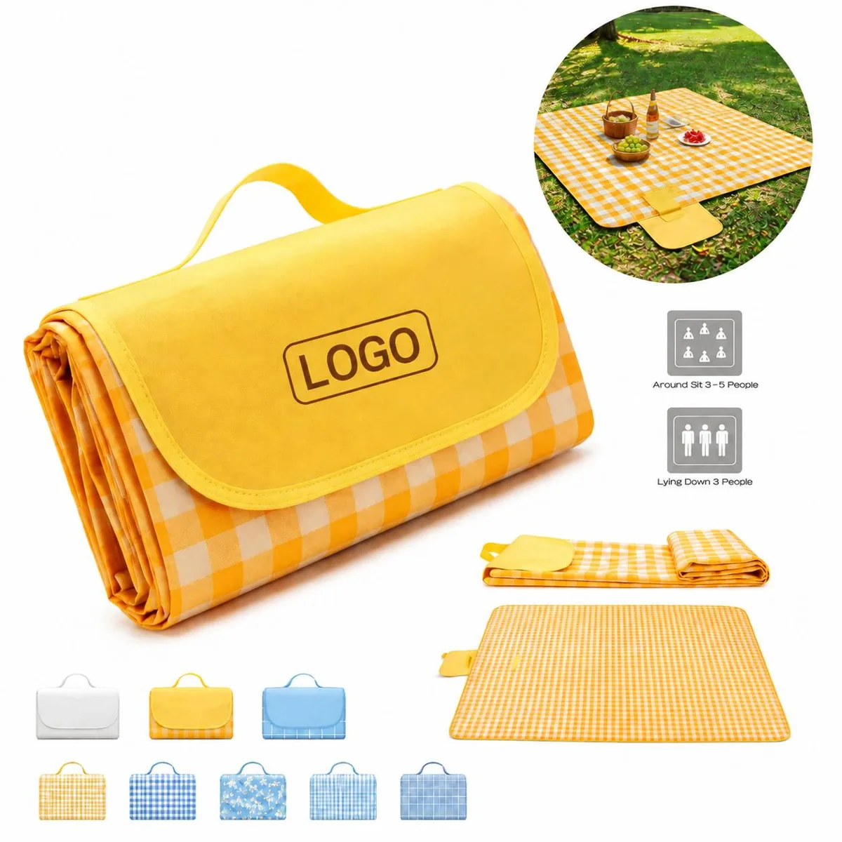 Extra Large Waterproof Picnic Mat Sand-Free Oxford Cloth