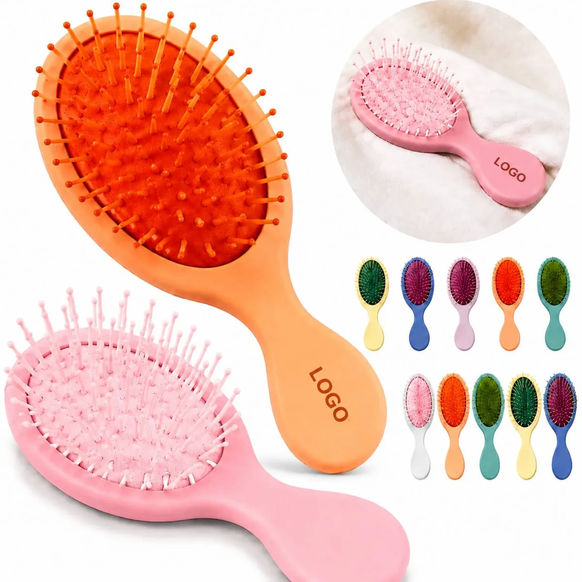 Kids Soft Bump Scalp Massage Comb Cute Detangling Hairbrush