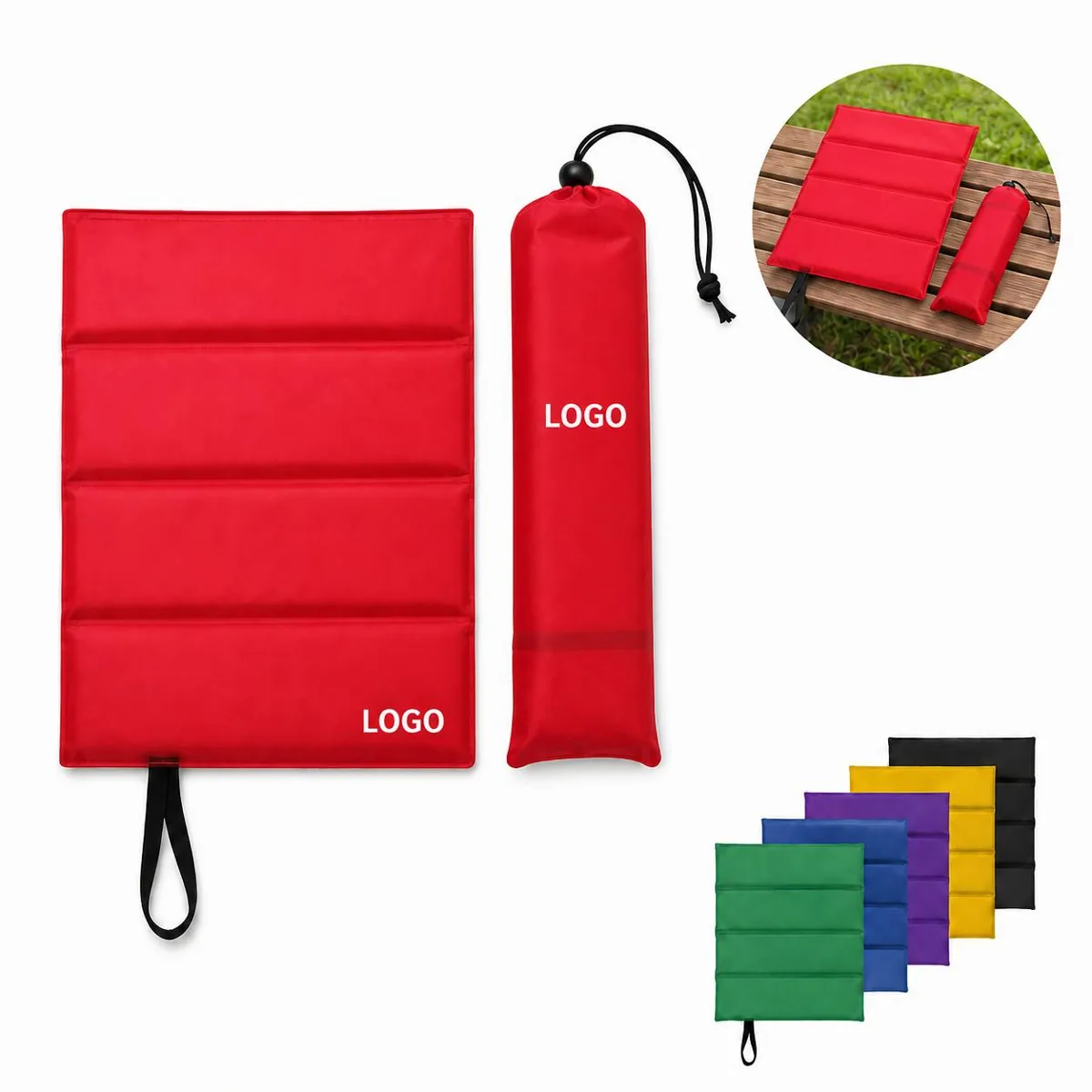 Foldable Pearl Cotton Stadium Seat Cushion with Custom Logo