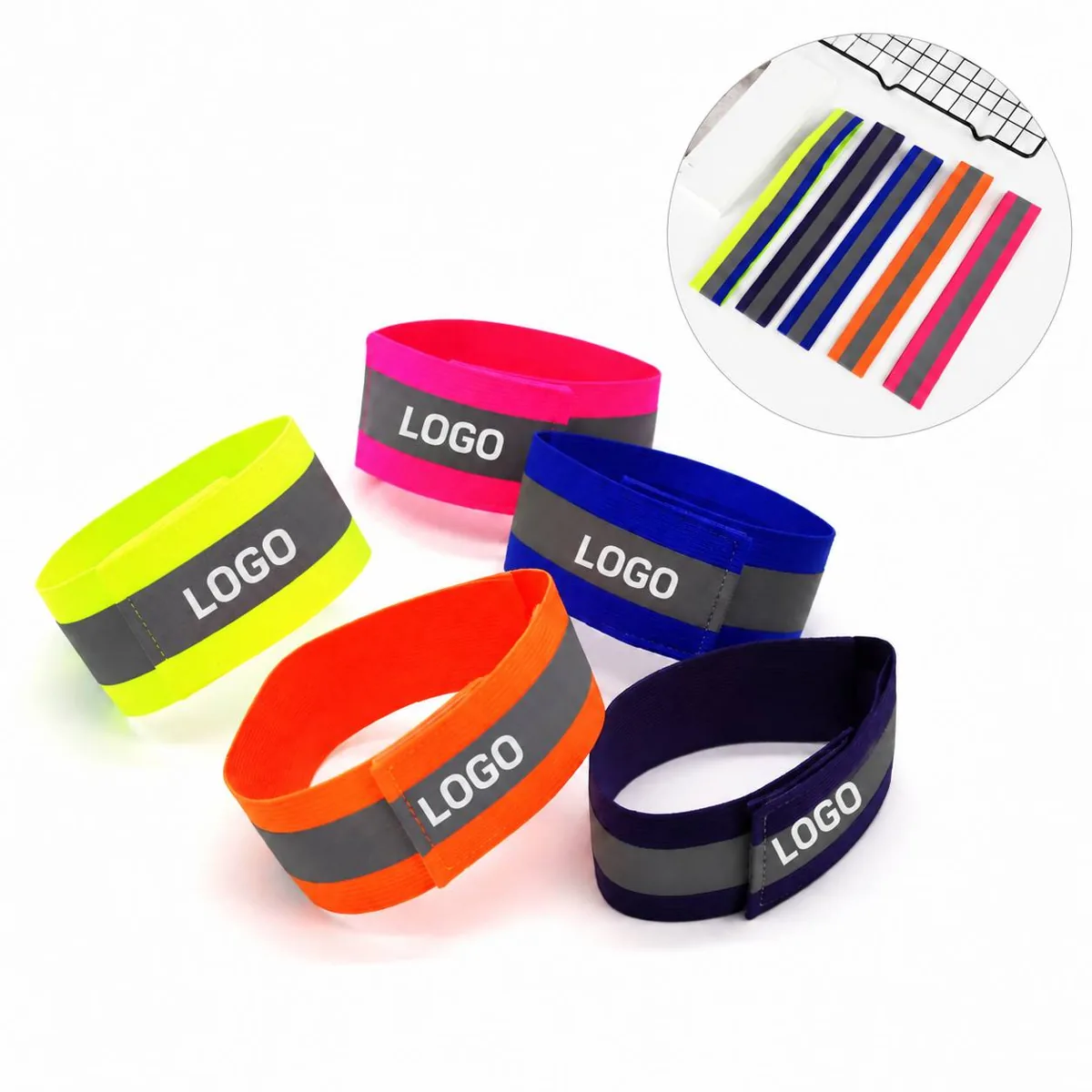 Adjustable Reflective Armband for Night Running Safety