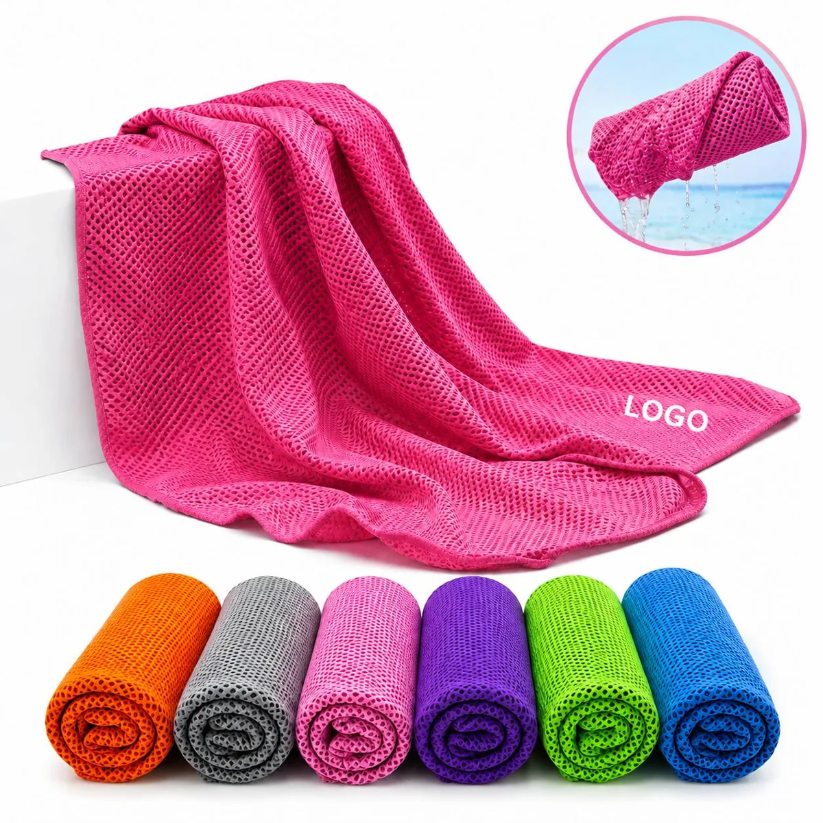 Quick Chill Sport Towel - Evaporative Cooling Mesh