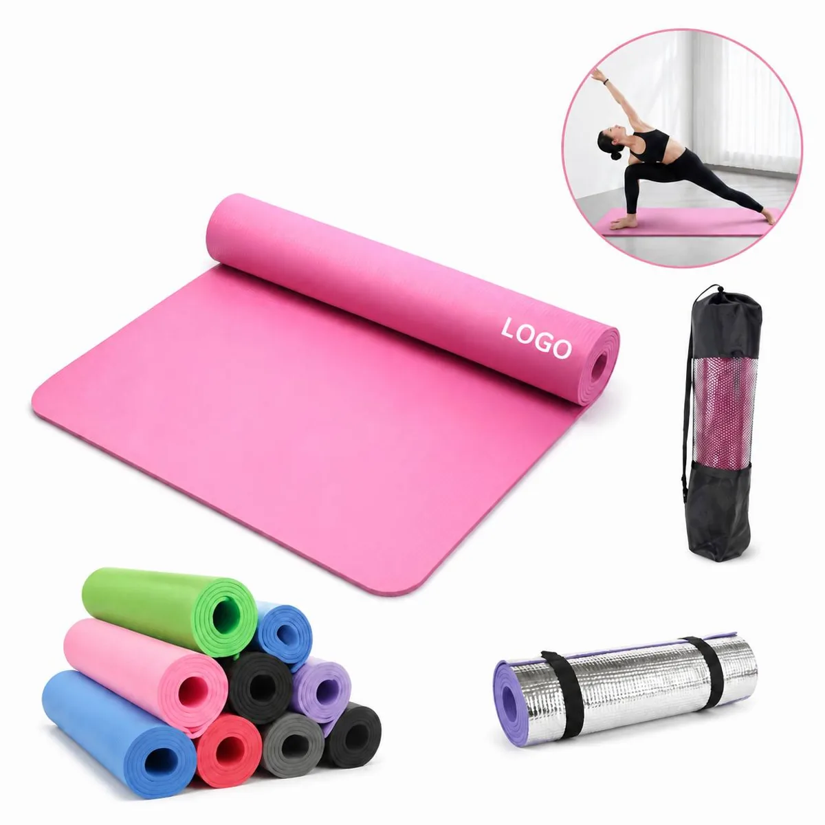 High Density Yoga Mat Carrying Bag with Cushioning Foam