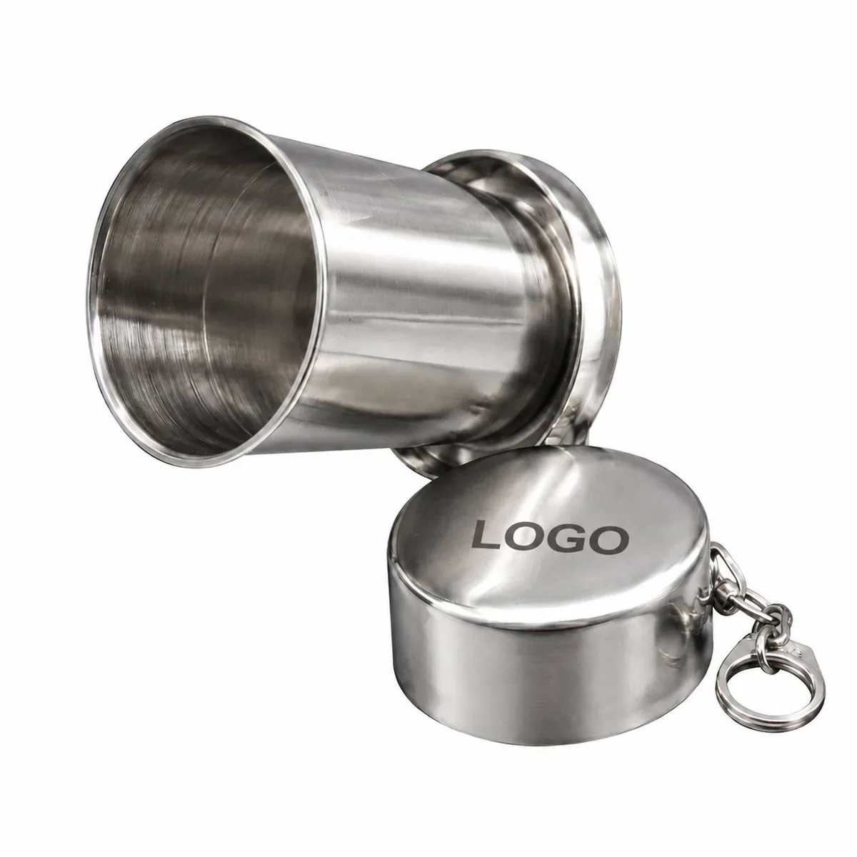 Portable Folding Stainless Steel Cup 140ml Travel-Friendly