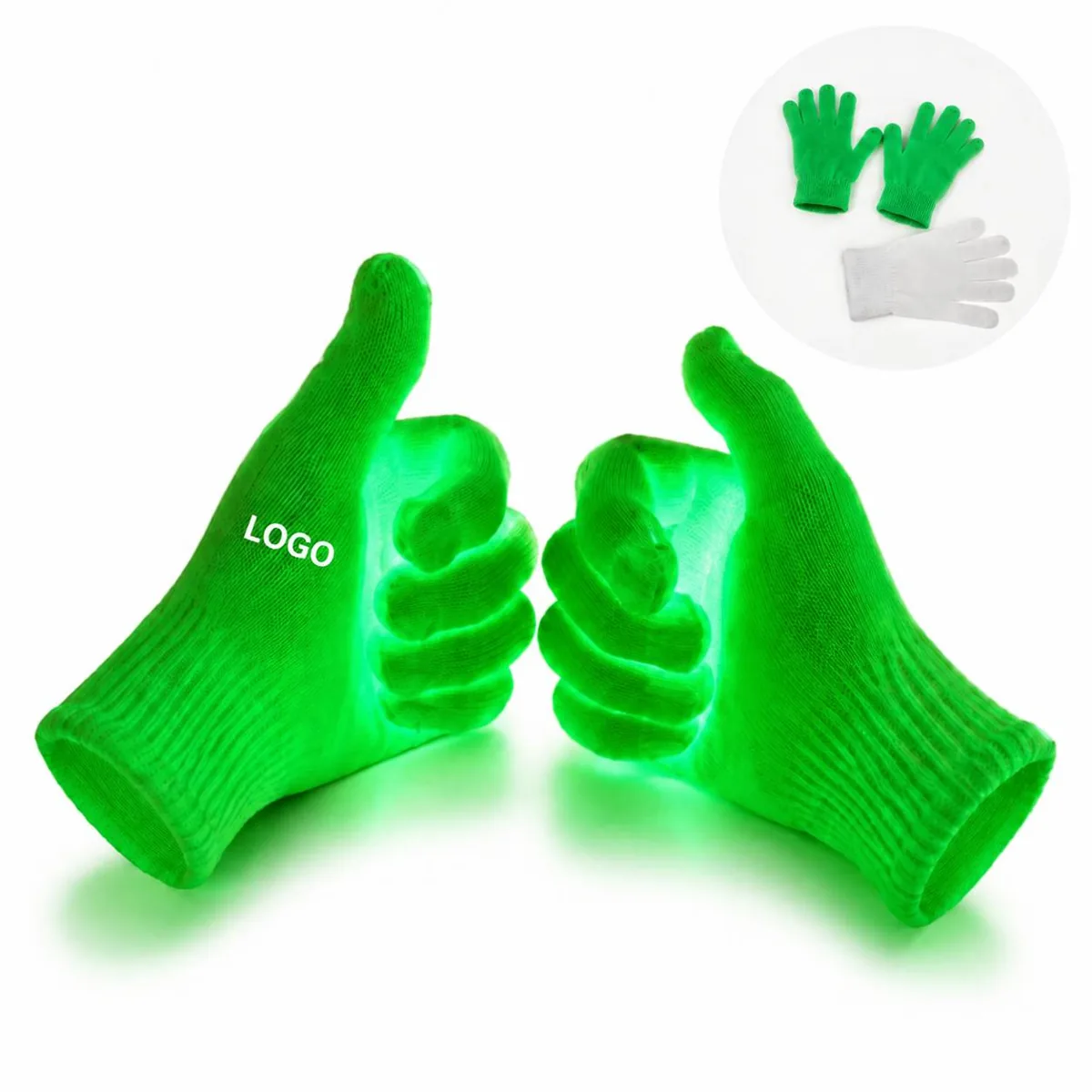 Glow-in-the-Dark Night Party Gloves for Halloween Costume