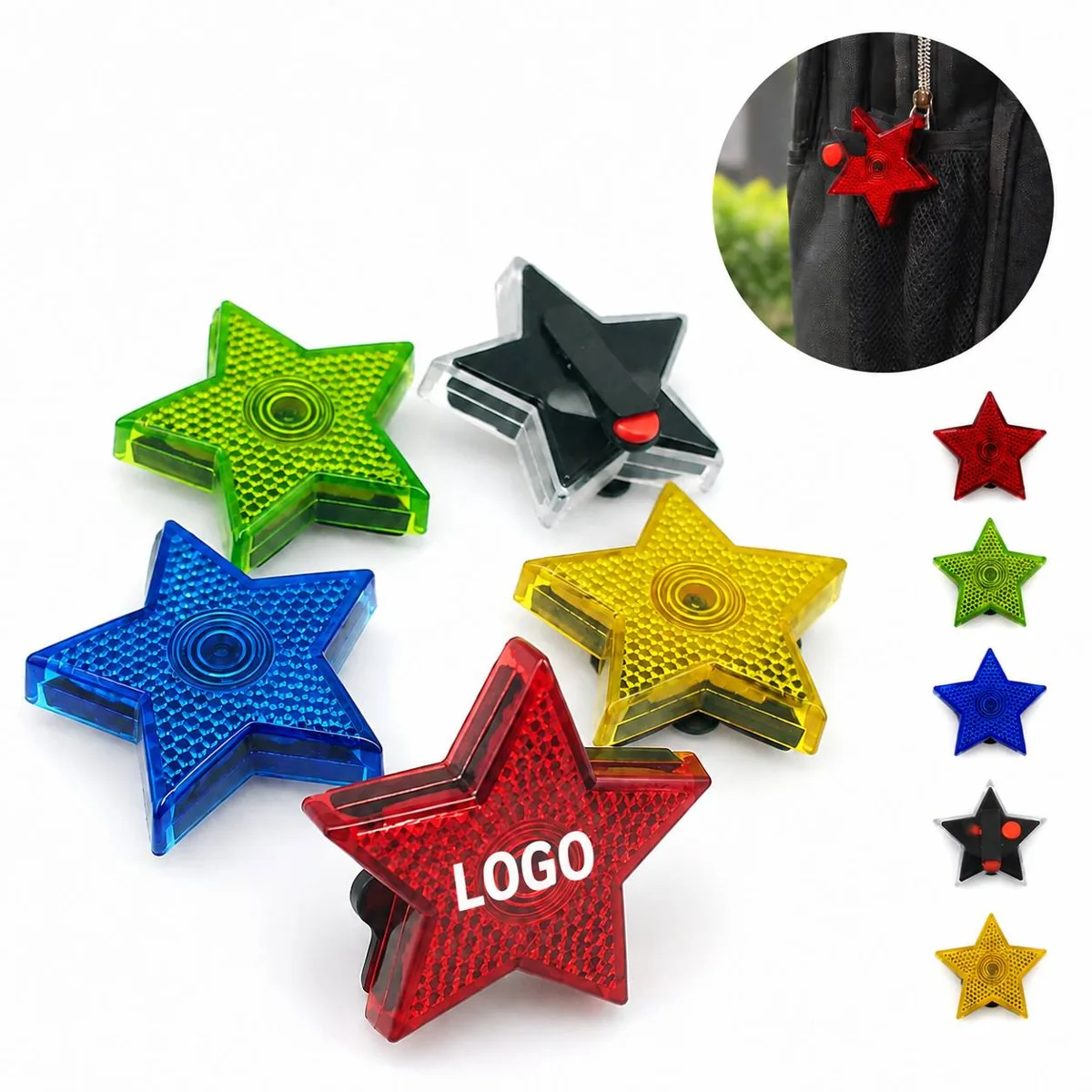 Star LED Safety Clip Light for Pets, Camping & Night Walks
