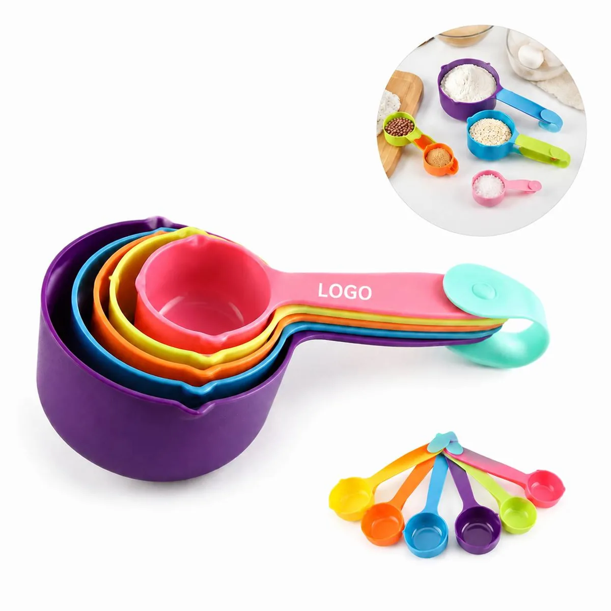 Kitchen Measuring Cups 5-Piece Set Stackable BPA-Free