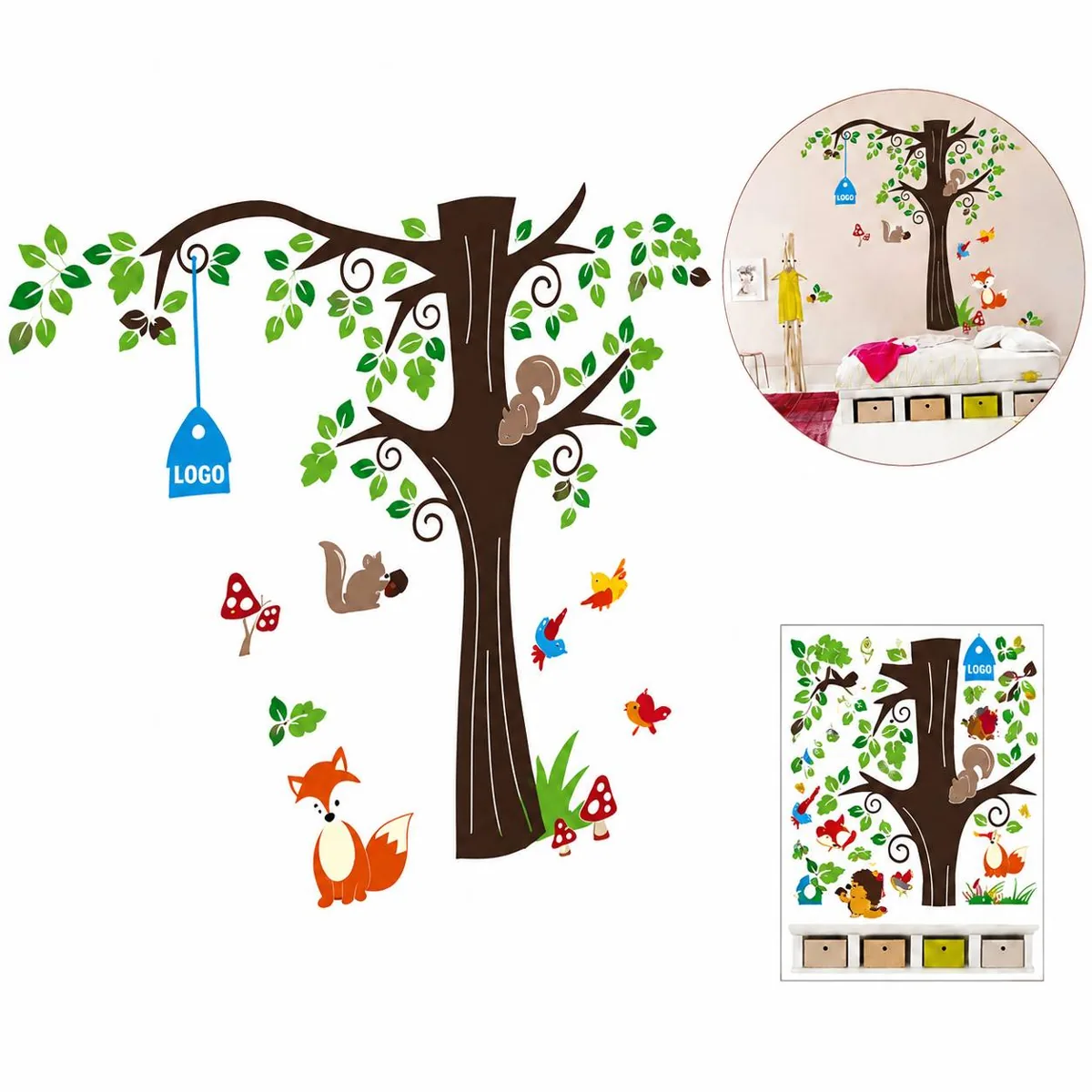 Custom Removable PVC Wall Decals for Home Decor & DIY