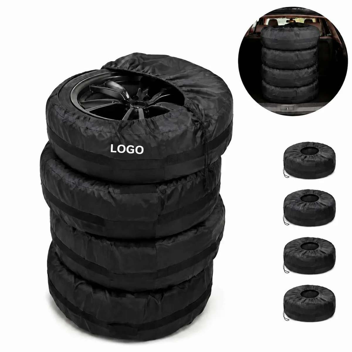 4 Pack Car Tire Storage Bags, Heavy Duty Protection for SUV