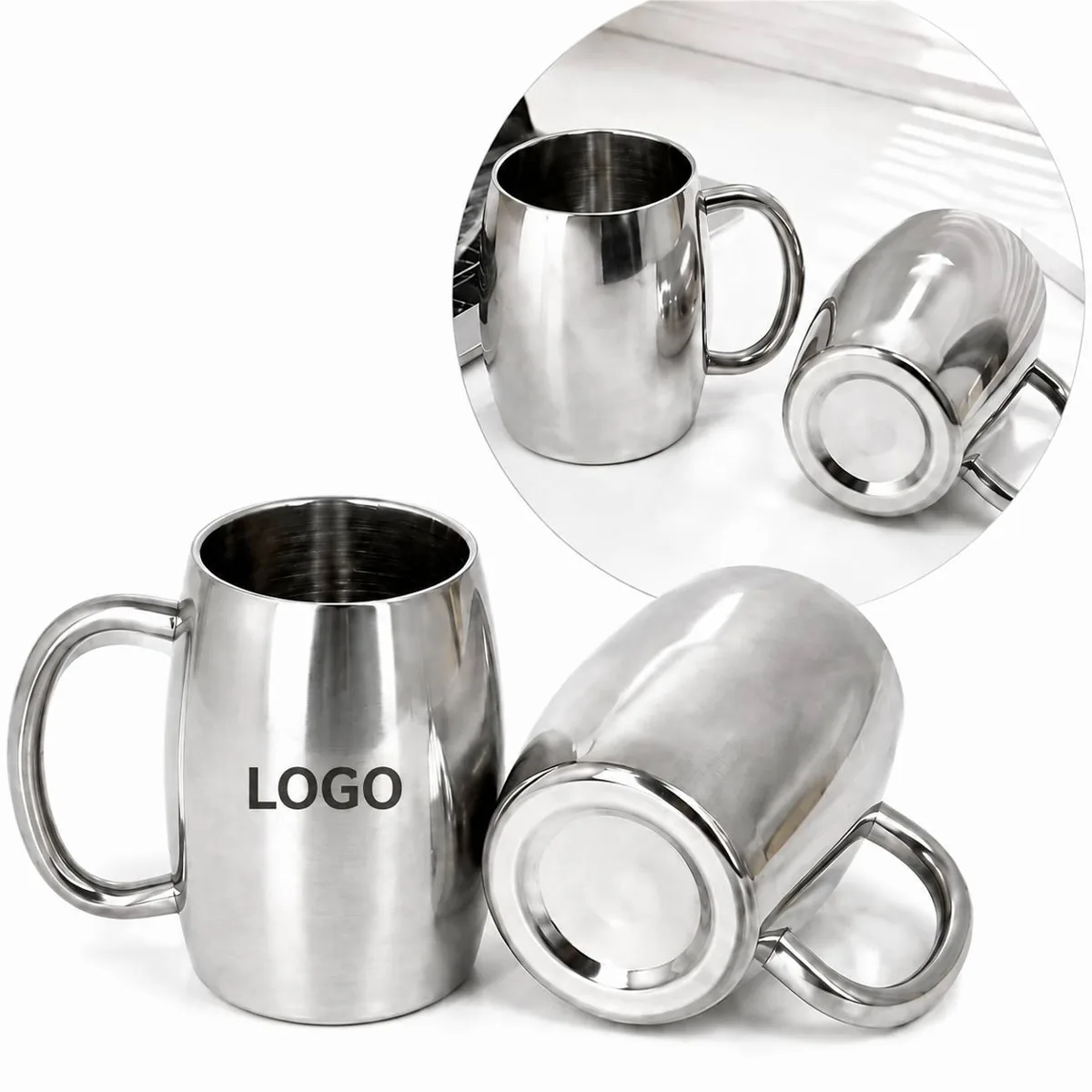 16oz Stainless Steel Travel Mug