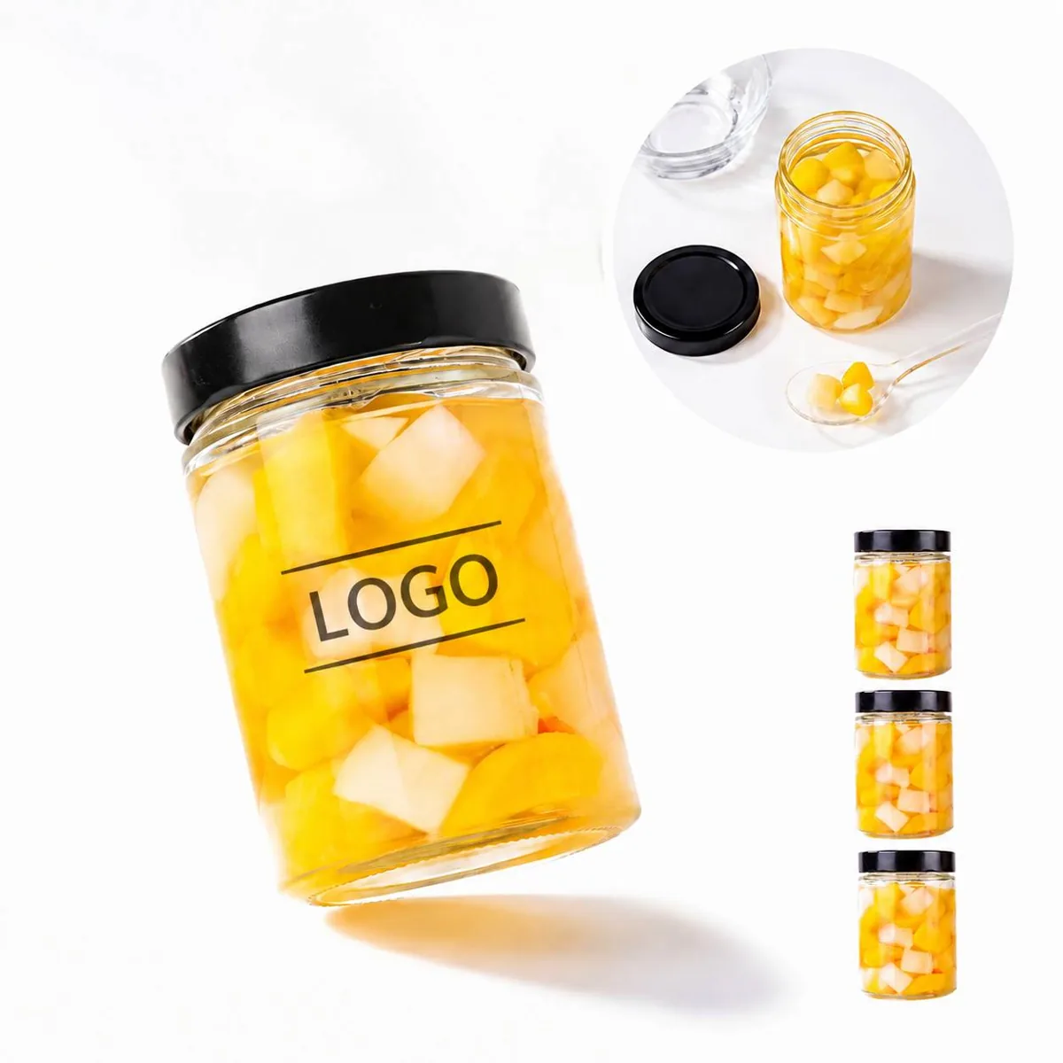 500ml Leakproof Thick Glass Travel Storage Bottle