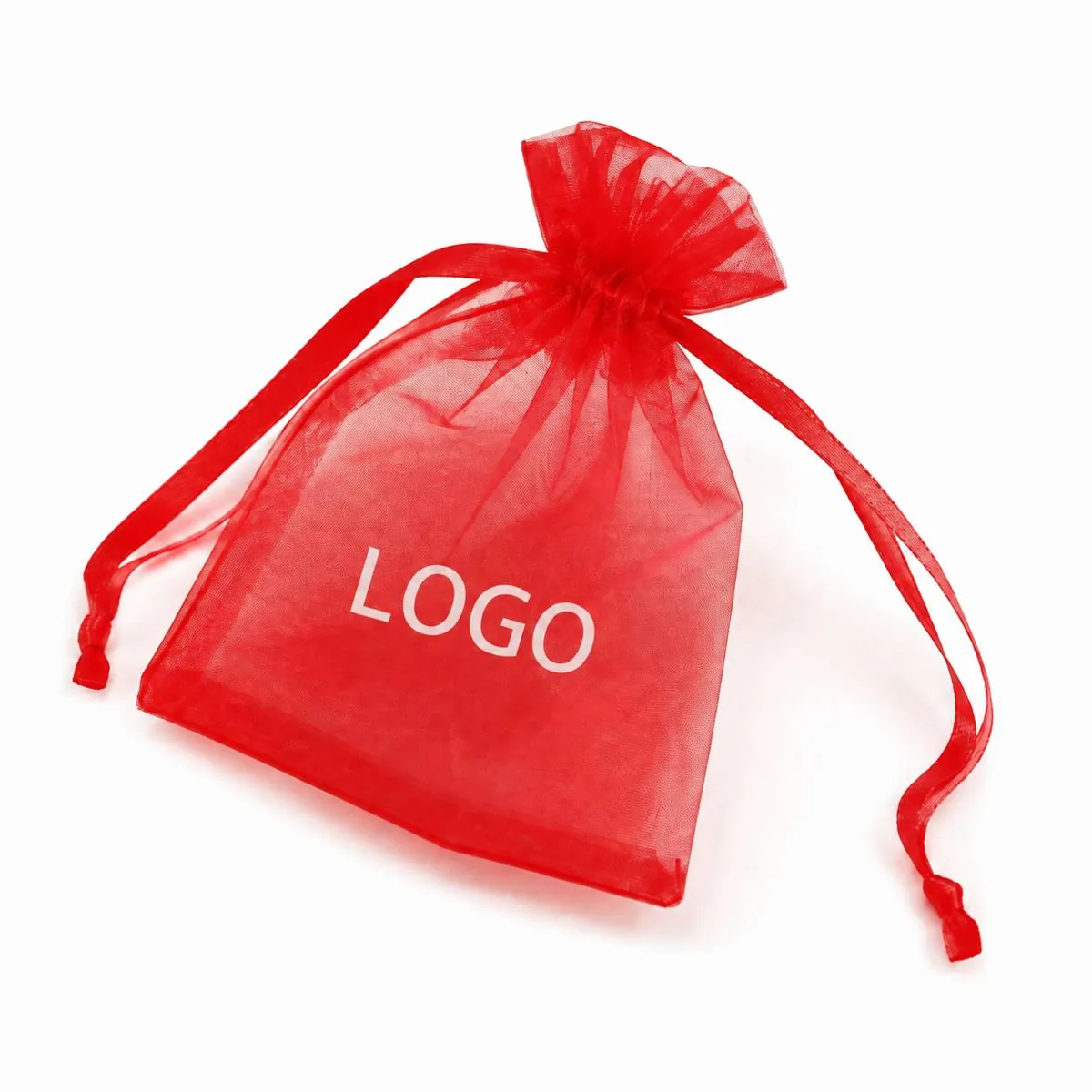 Clear Organza Drawstring Bags for Jewelry Candy Gift