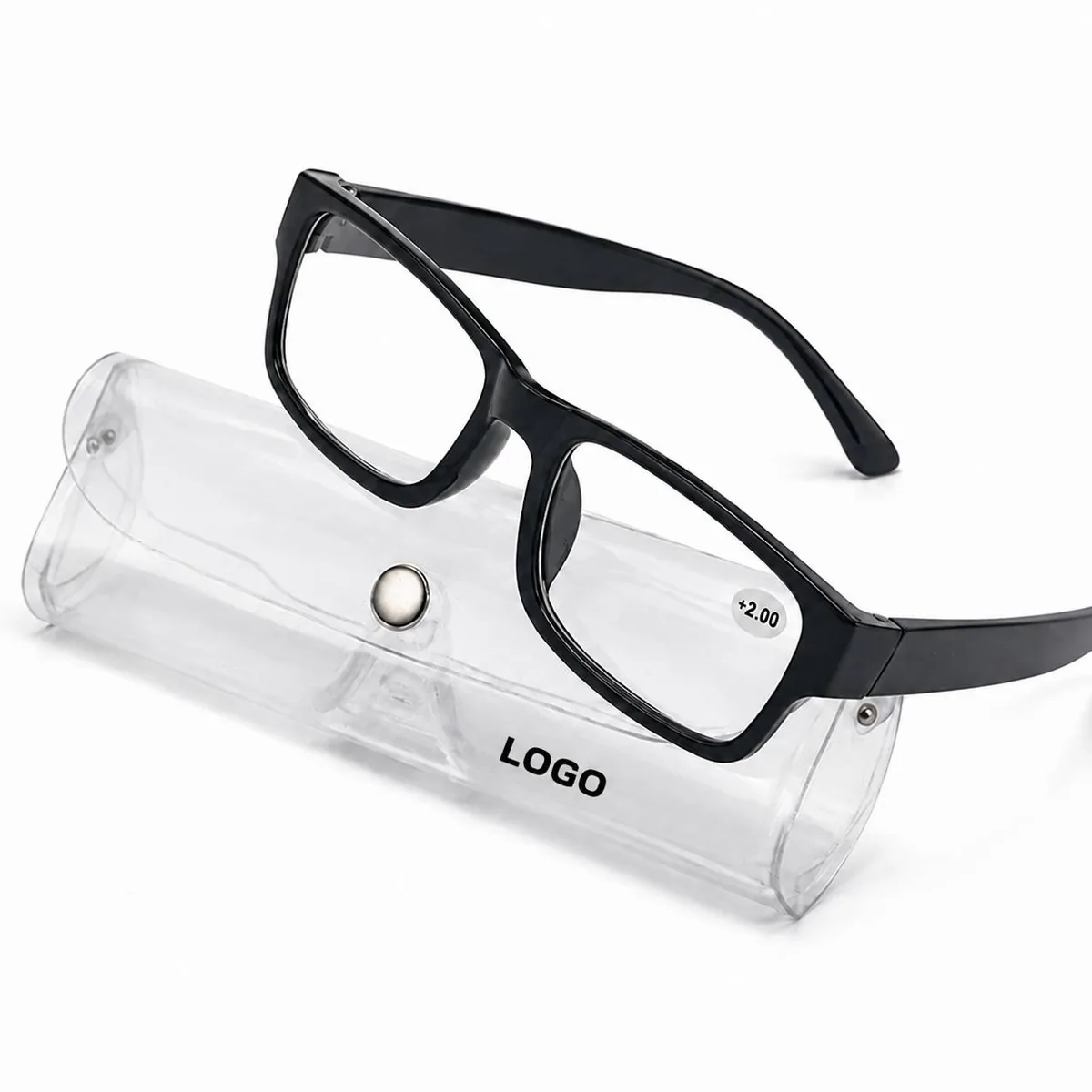 Slim Foldable Reading Glasses with Clear Travel Storage Case