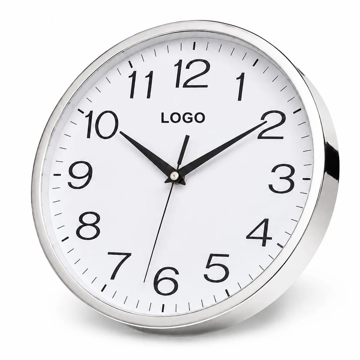 Modern Silent Round Wall Clock for Living Room Decor
