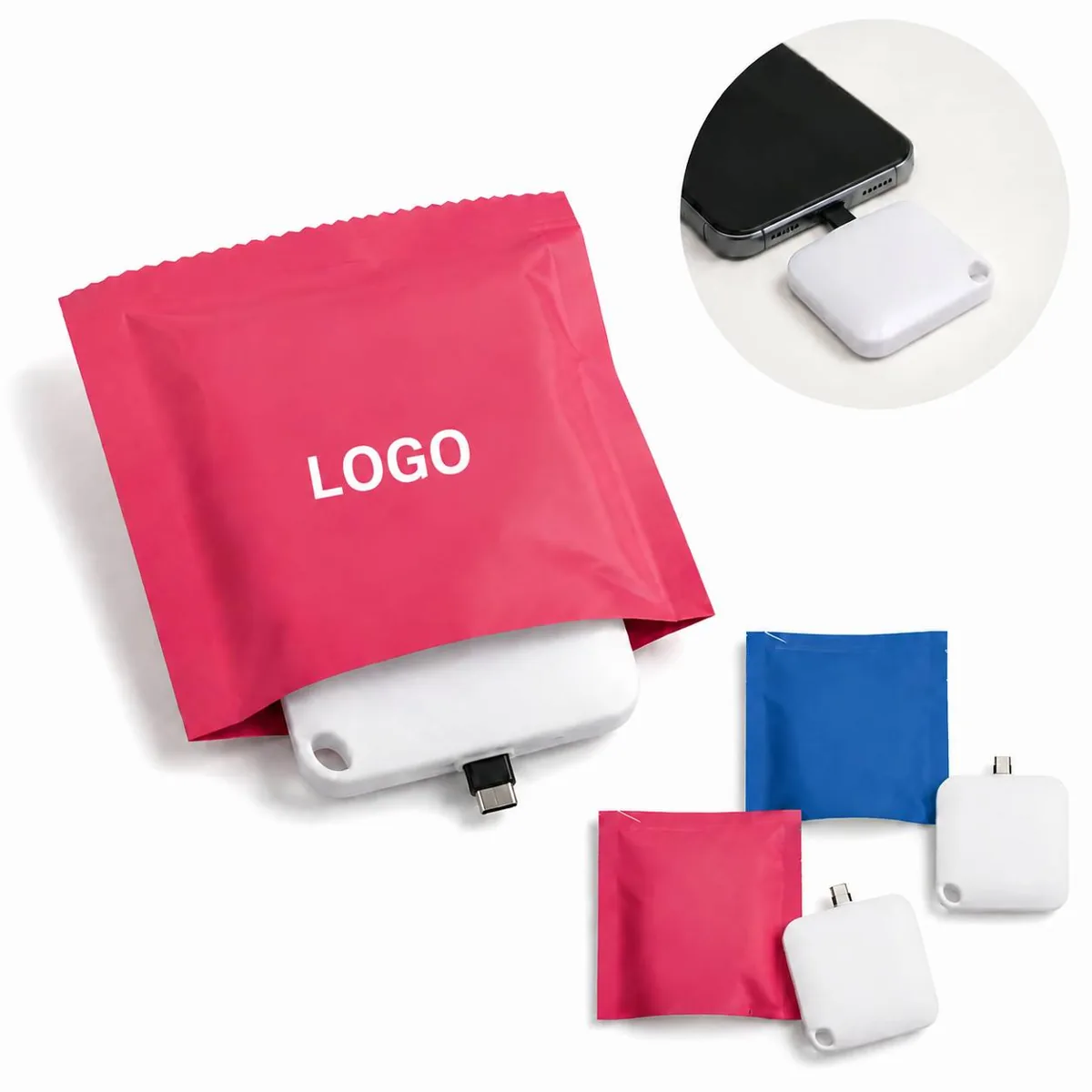 1000mAh Keychain Power Bank for On-the-Go Charging