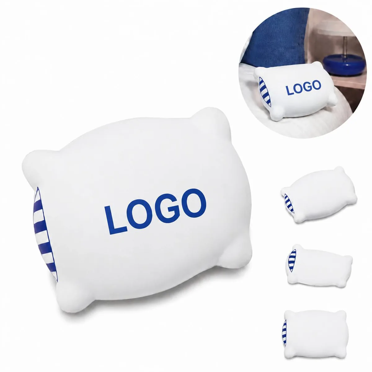 Pillow Shape Stress Relief Ball with Custom Logo Options