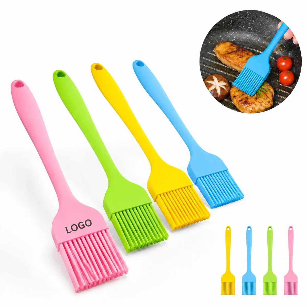 Silicone Cooking Brush, Heat Resistant Baster for Grilling