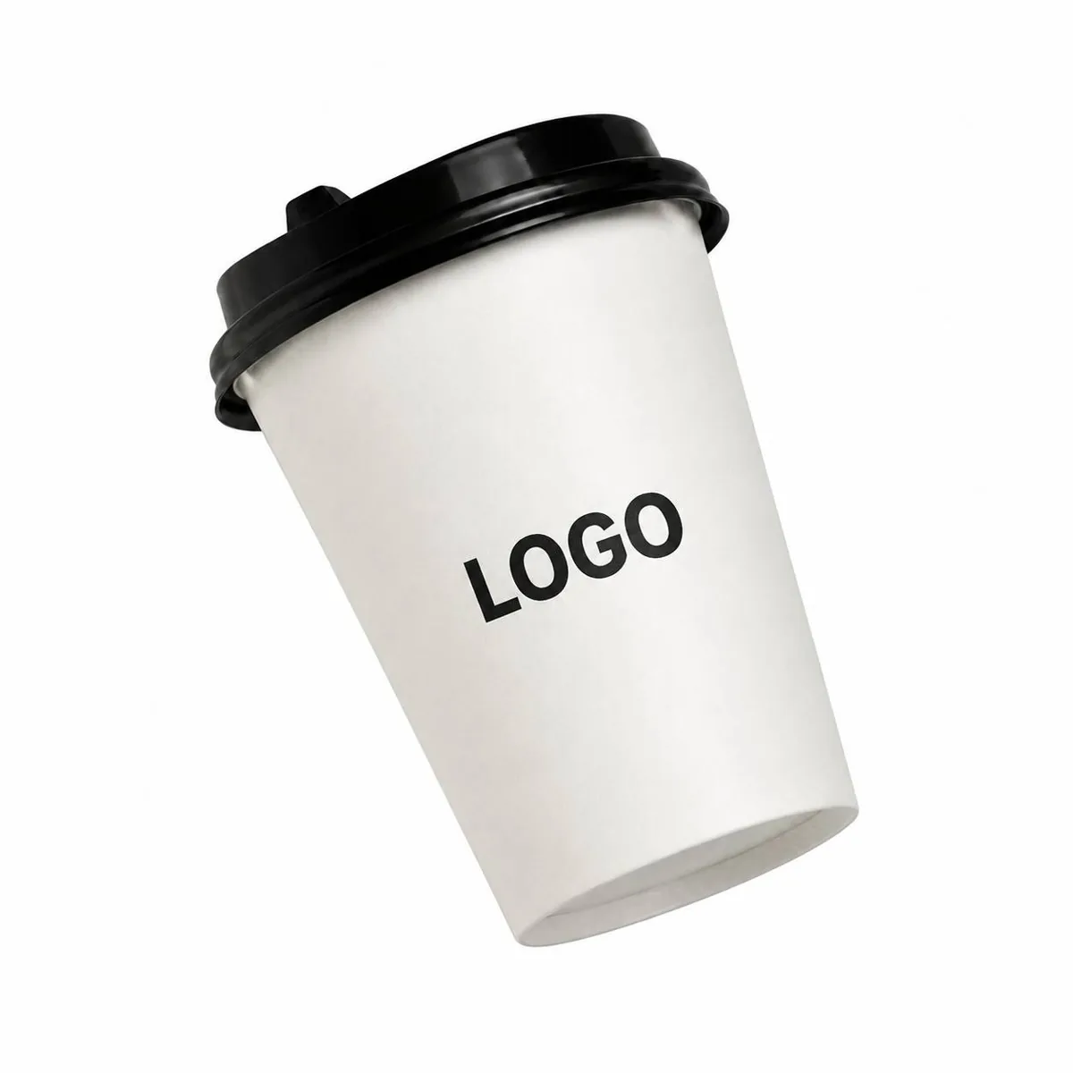 Eco Friendly 12 oz Disposable Paper Coffee Cups, Leak