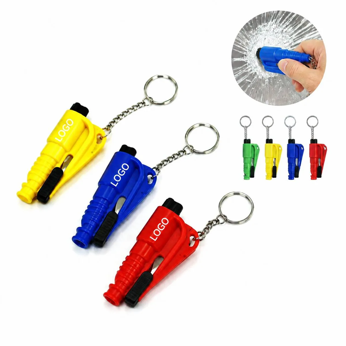 Emergency Escape Key Tool Window Breaker Seatbelt Cutter