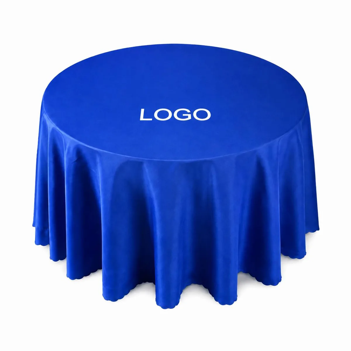 Extra Large Round Polyester Tablecloth, Stain-Resistant