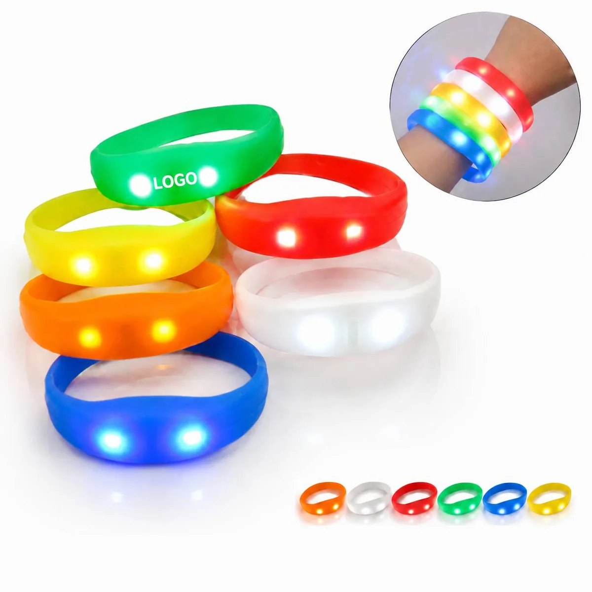 LED Glow Wristband for Festive Occasions, Multicolor