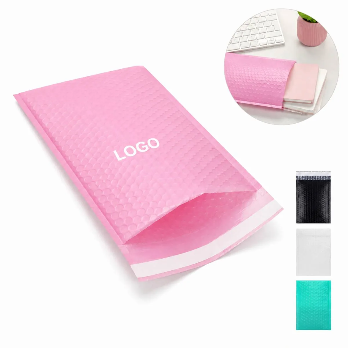 Assorted Poly Bubble Mailers, Lightweight Padded Envelopes