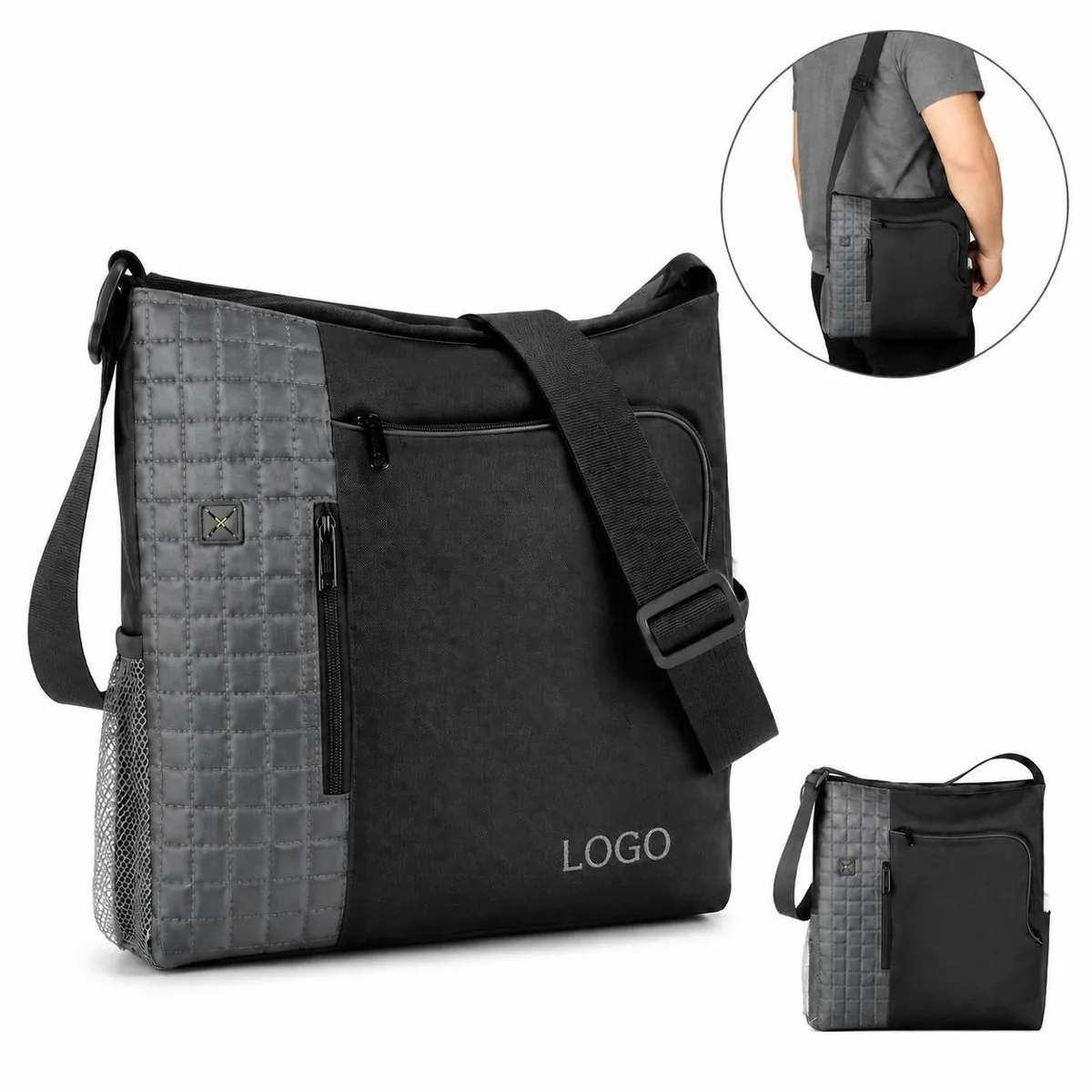 Executive Traveler Tote with Secure Zippered Pockets