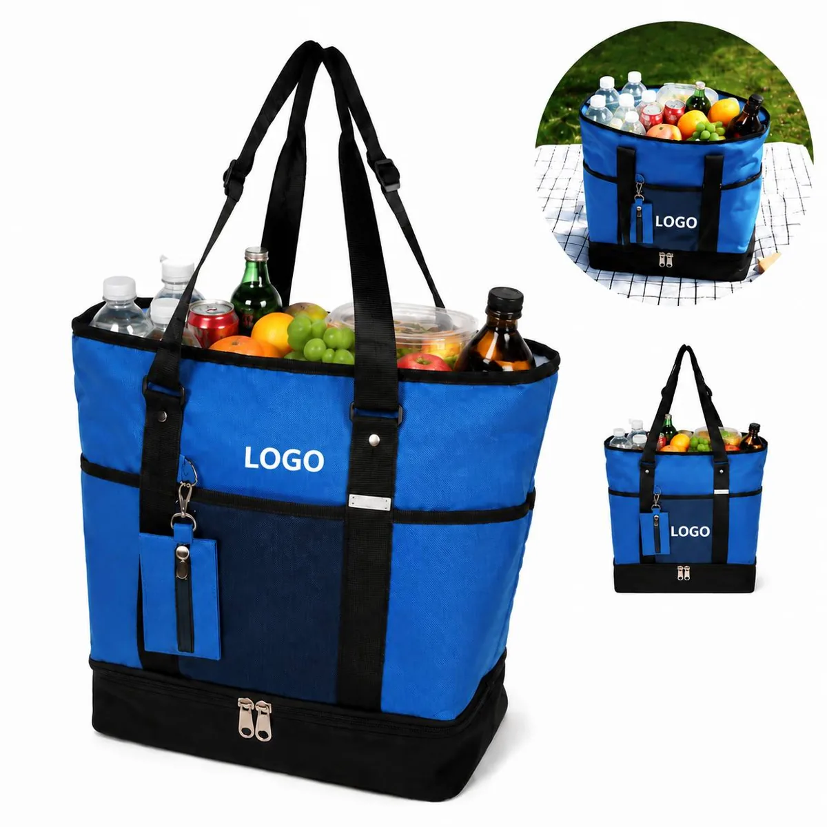 Heavy Duty Shopping Tote with Detachable Coin Purse