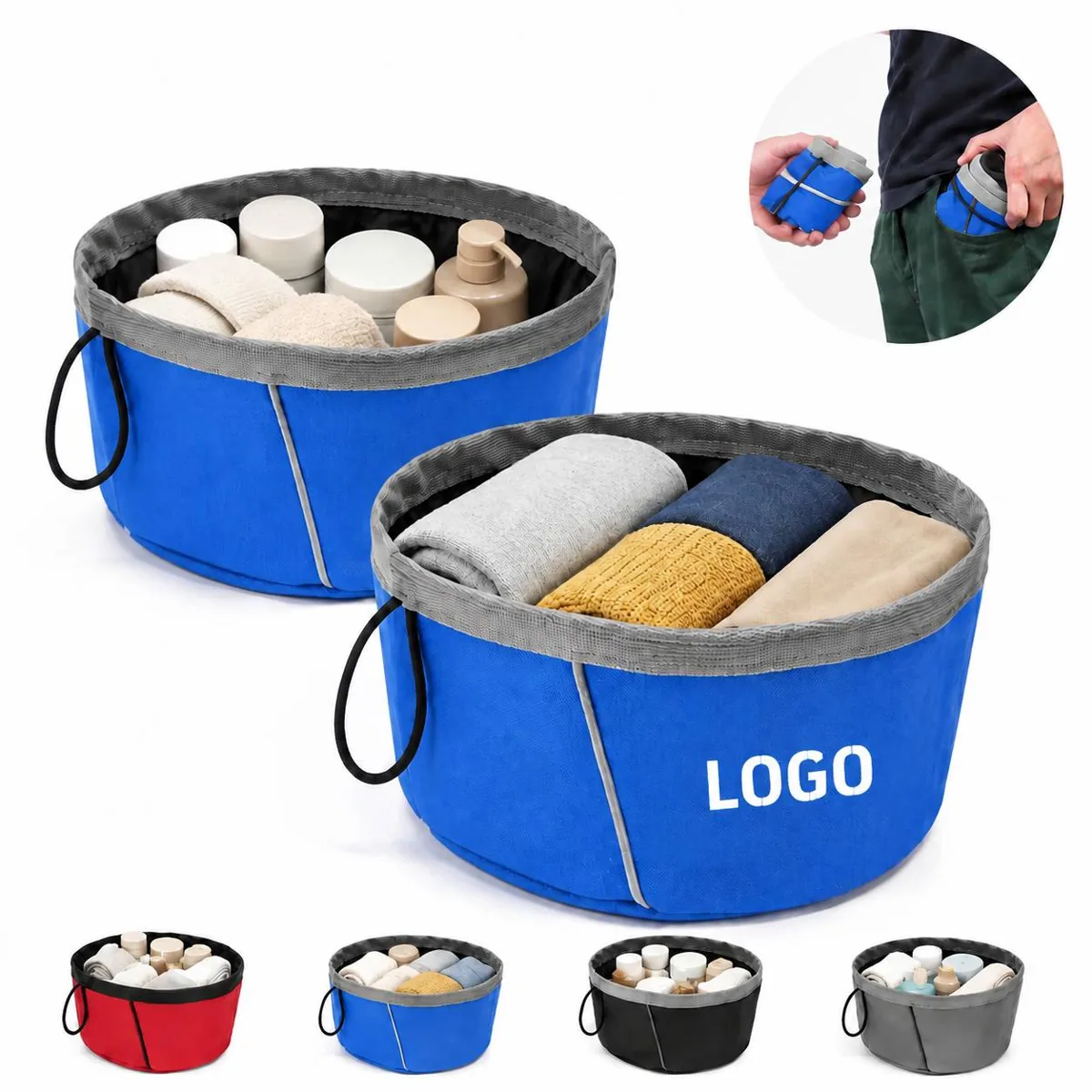 Outdoor Waterproof Foldable Pet Bowl for Dogs Cats Travel